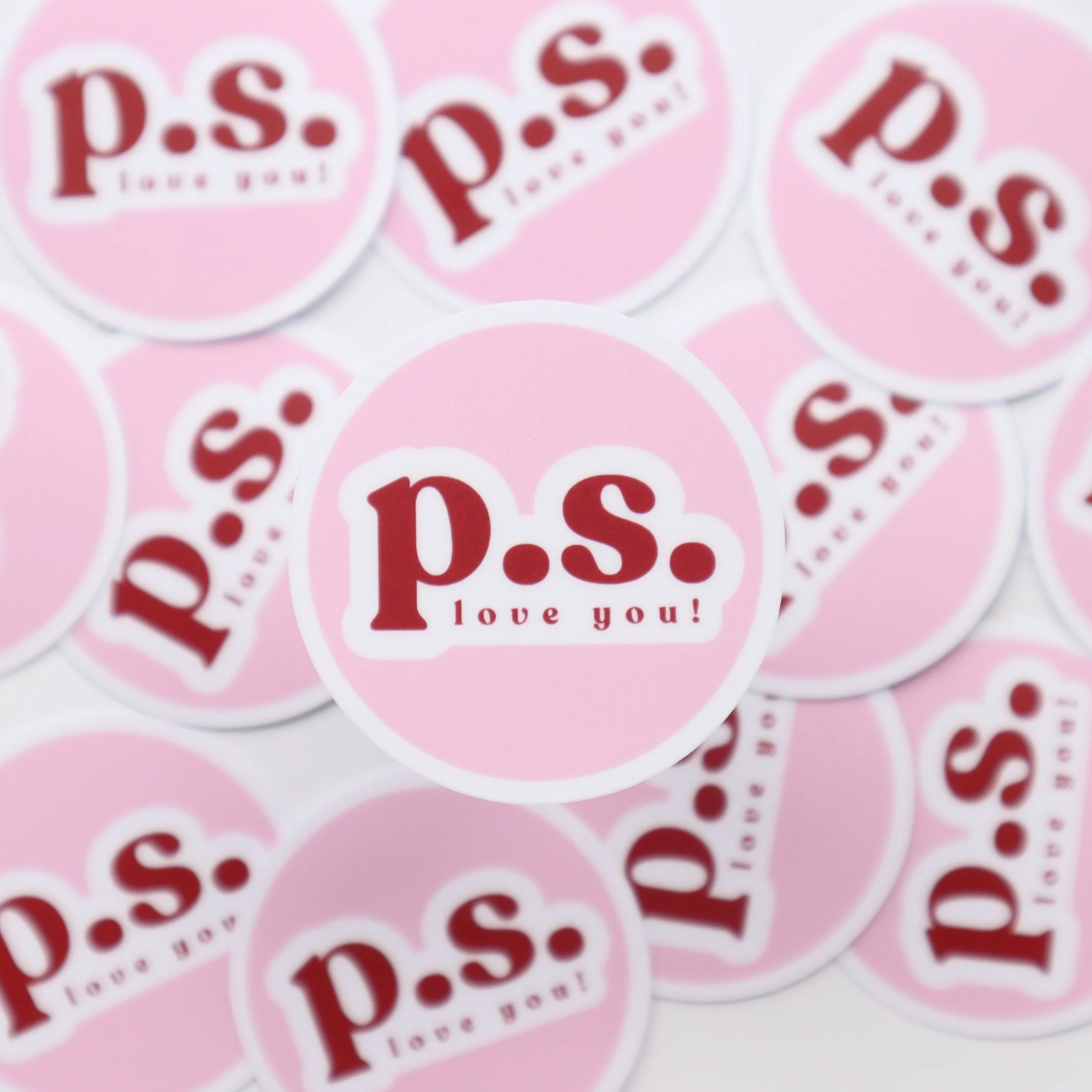"p.s. love you!" sticker