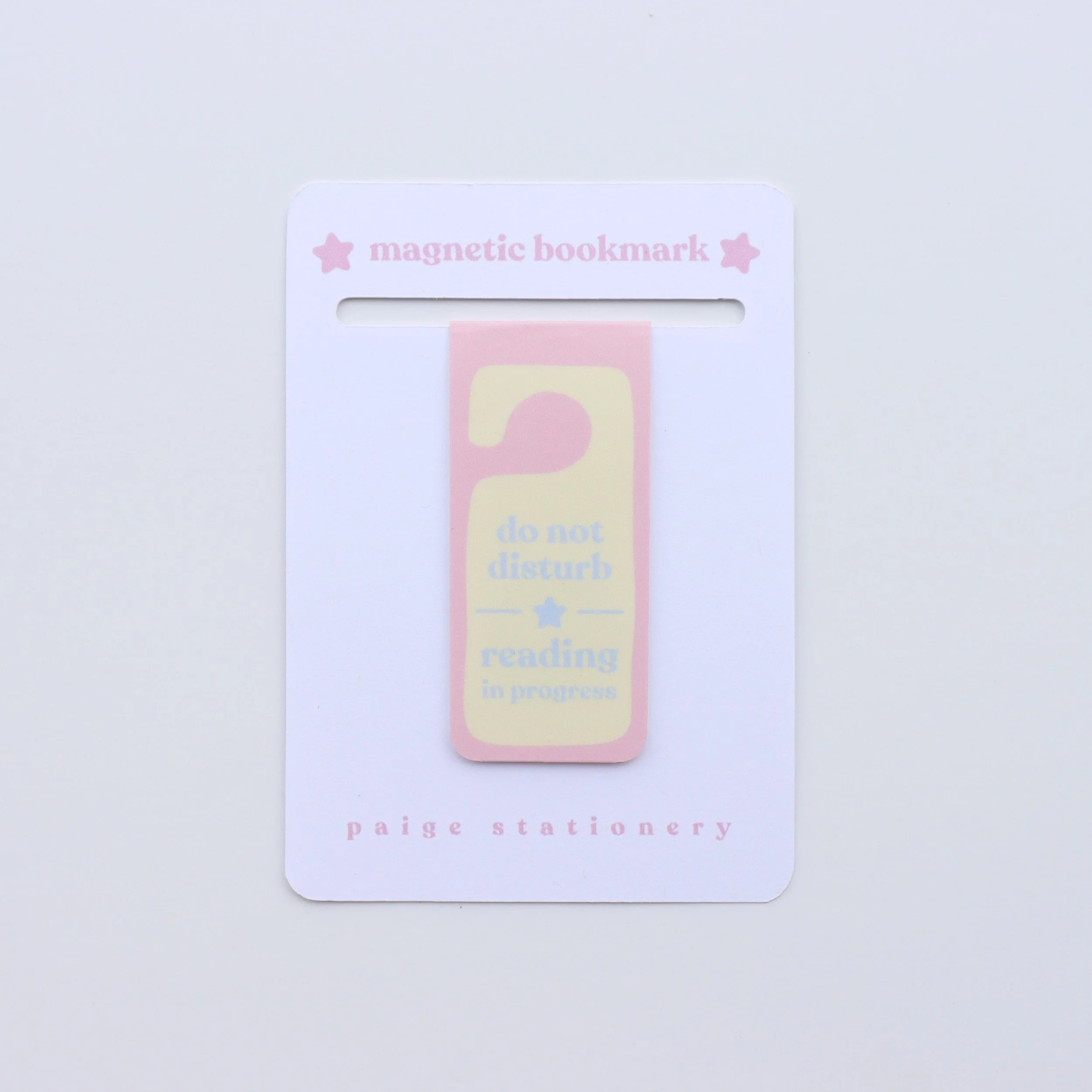 "do not disturb" magnetic bookmark