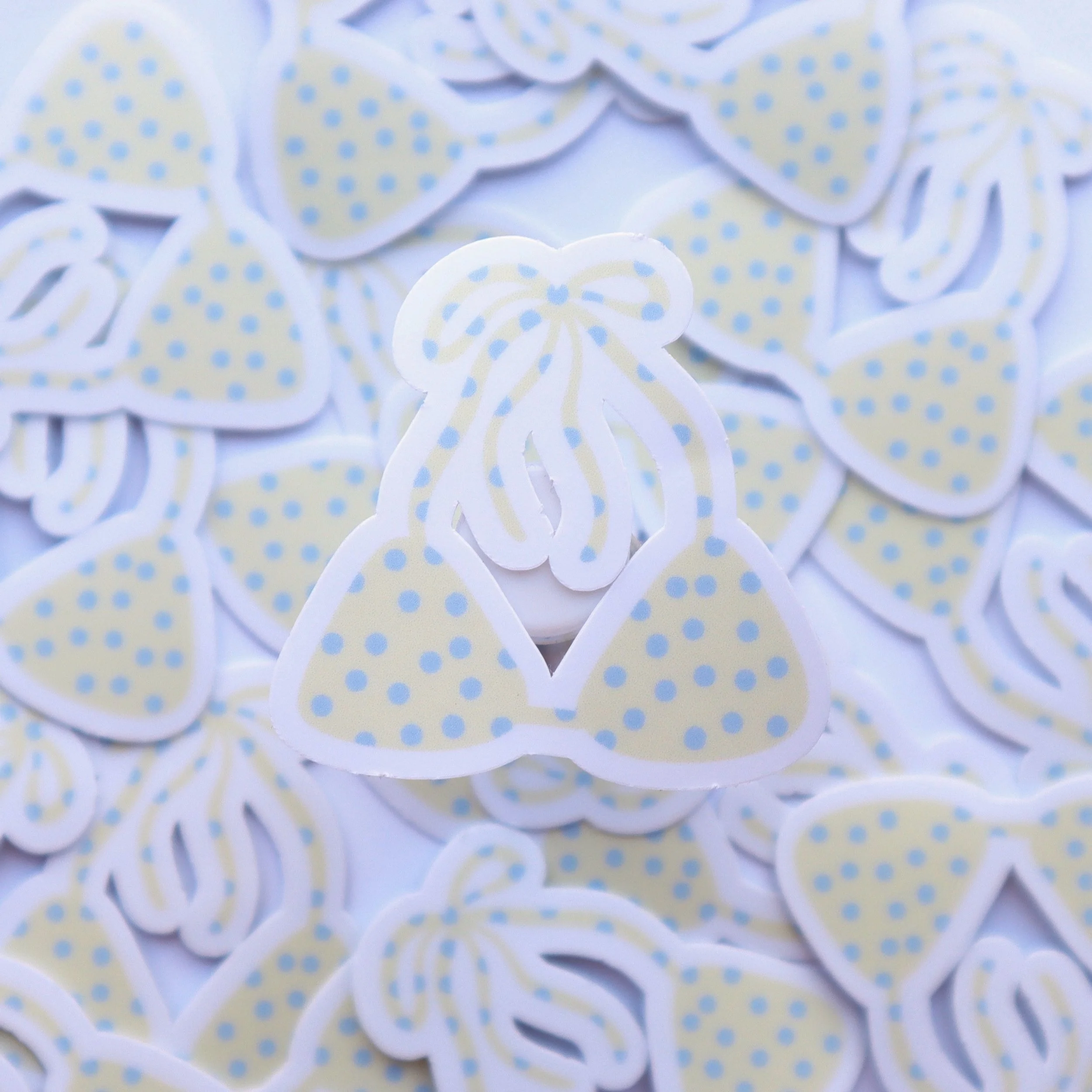 yellow polka dot bikini