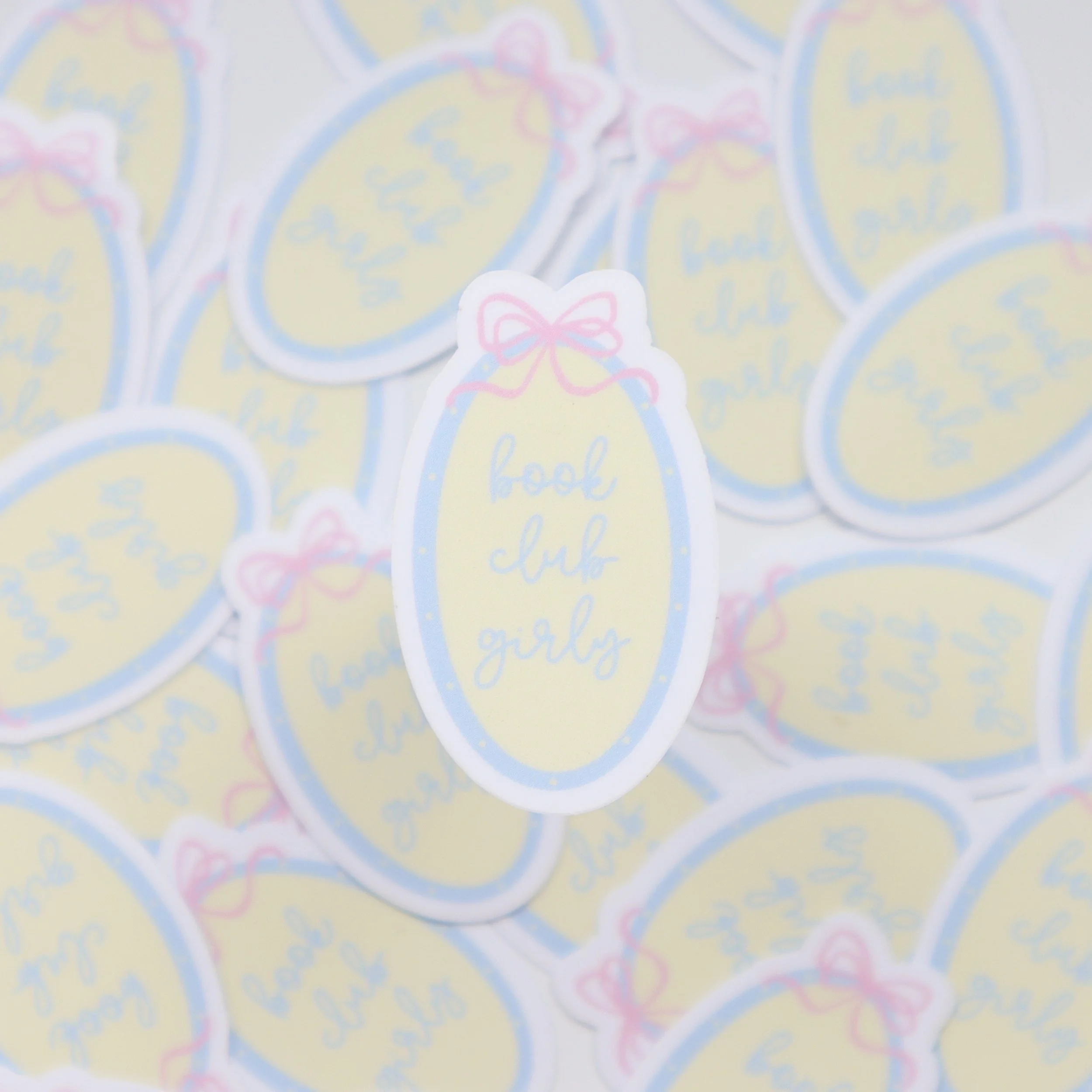 "book club girly" sticker