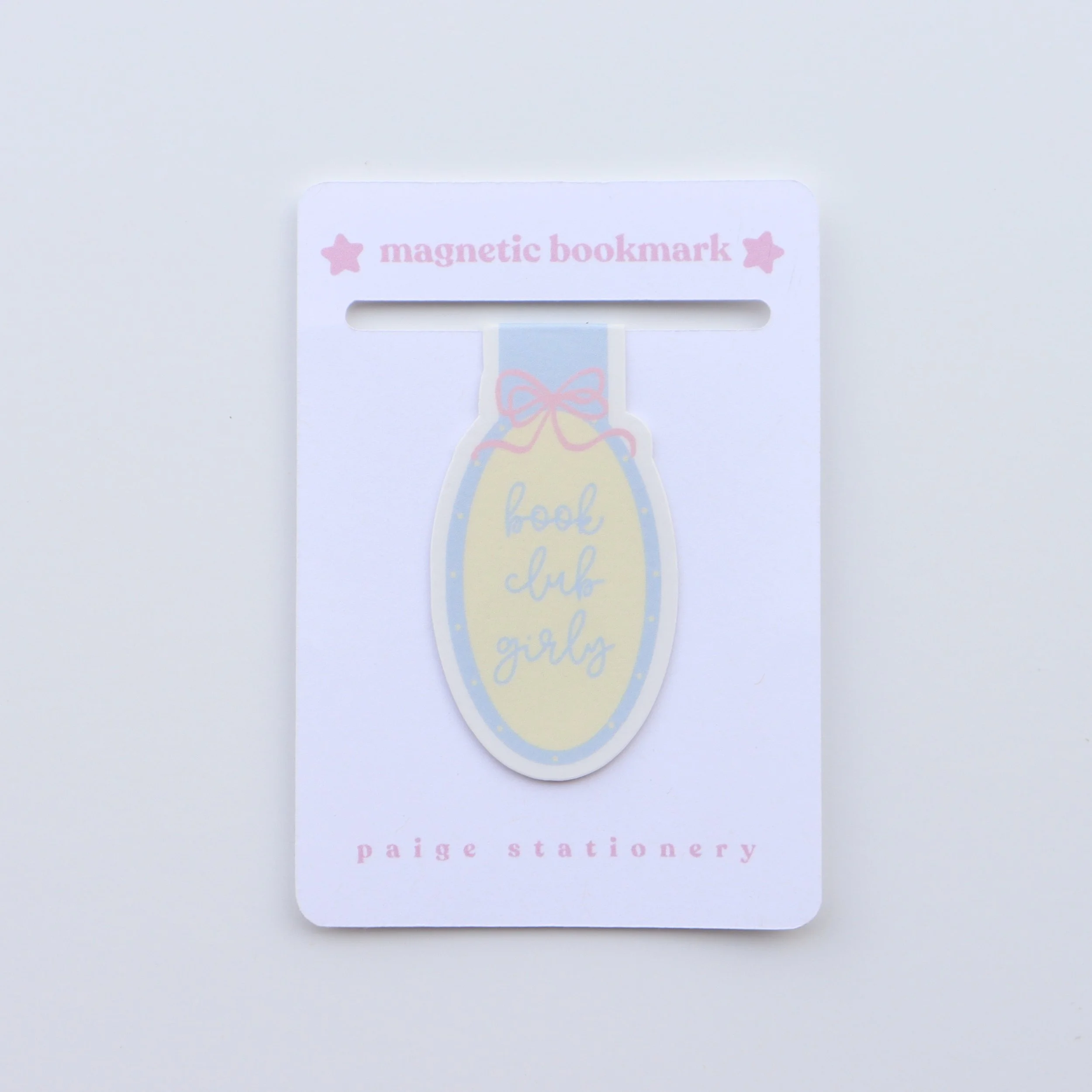 "book club girly" magnetic bookmark