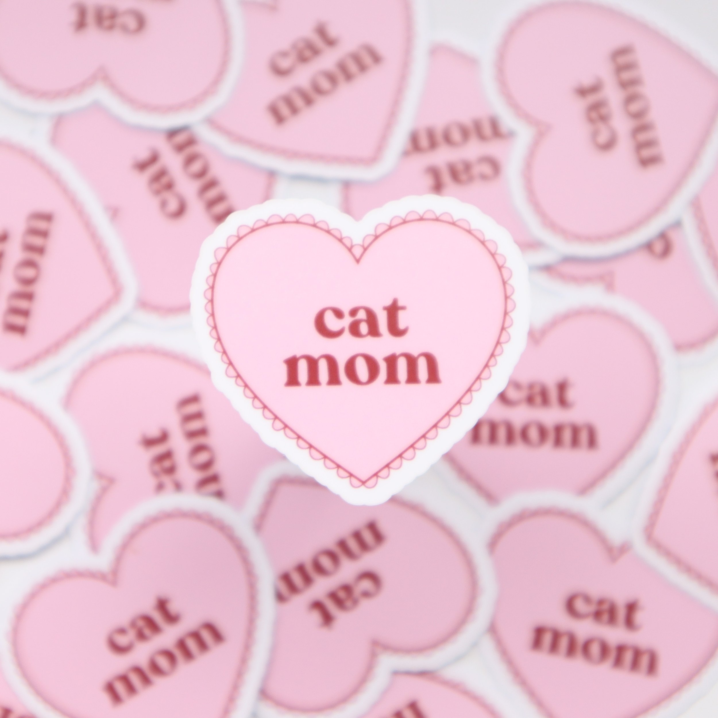 "cat mom" sticker