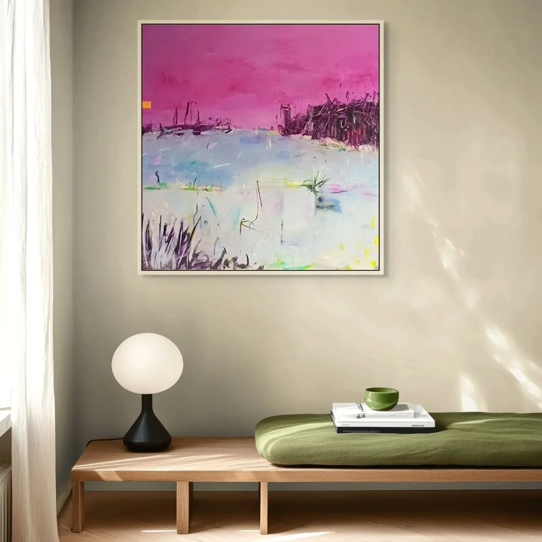 Other world - Acrylic on canvas - 96cm x 96cm - Framed