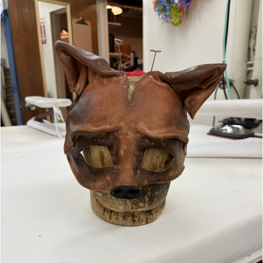 mask built by Asher Feinstein, painted by Nala Johnson