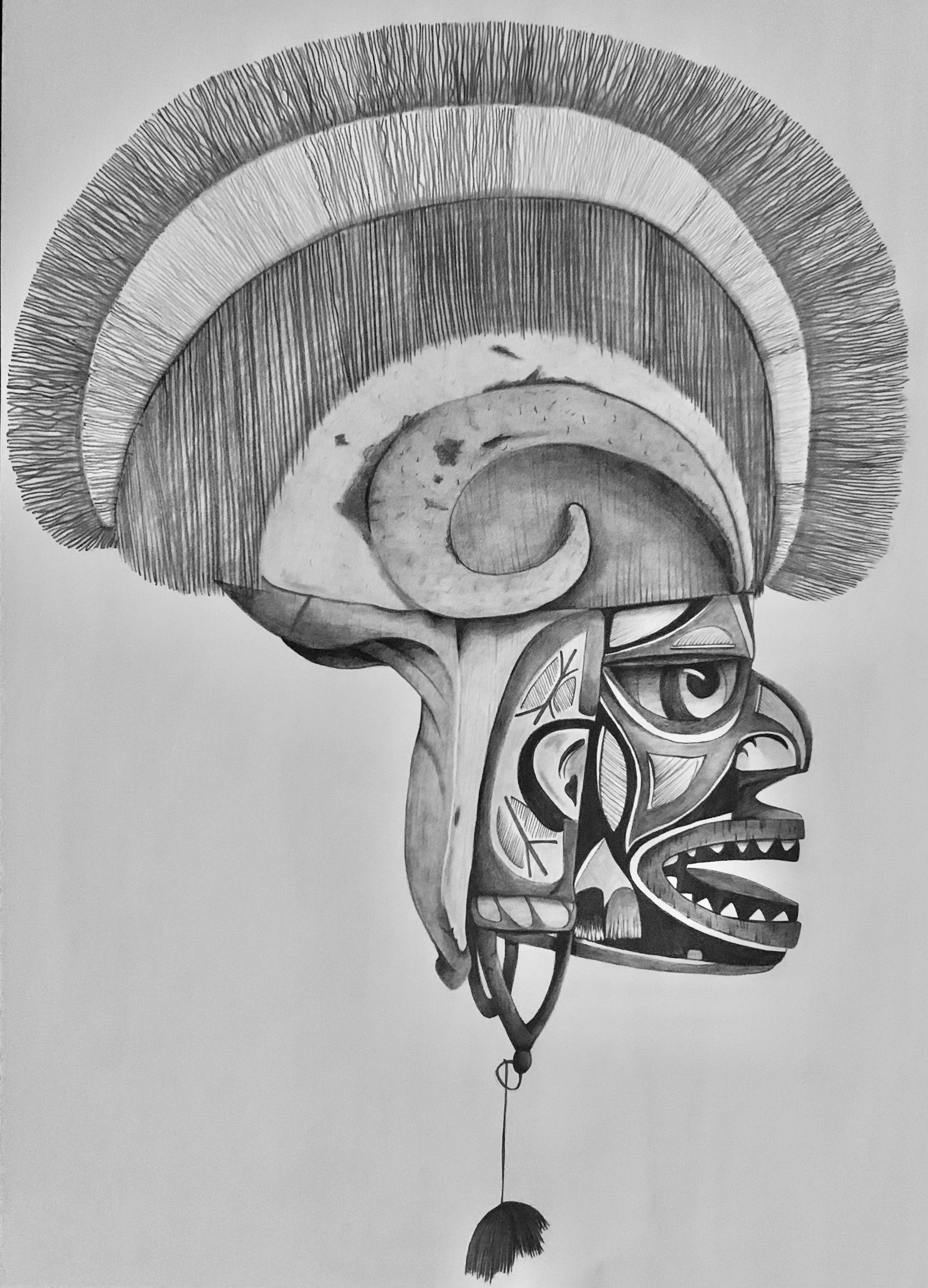 TIKI HEAD PRINT