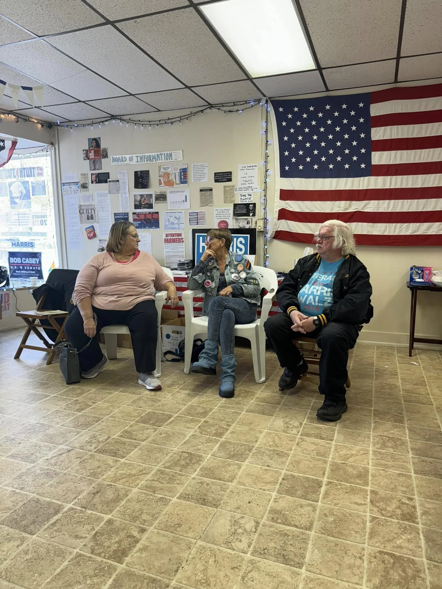 Community gathering to discuss the issues facing our nation