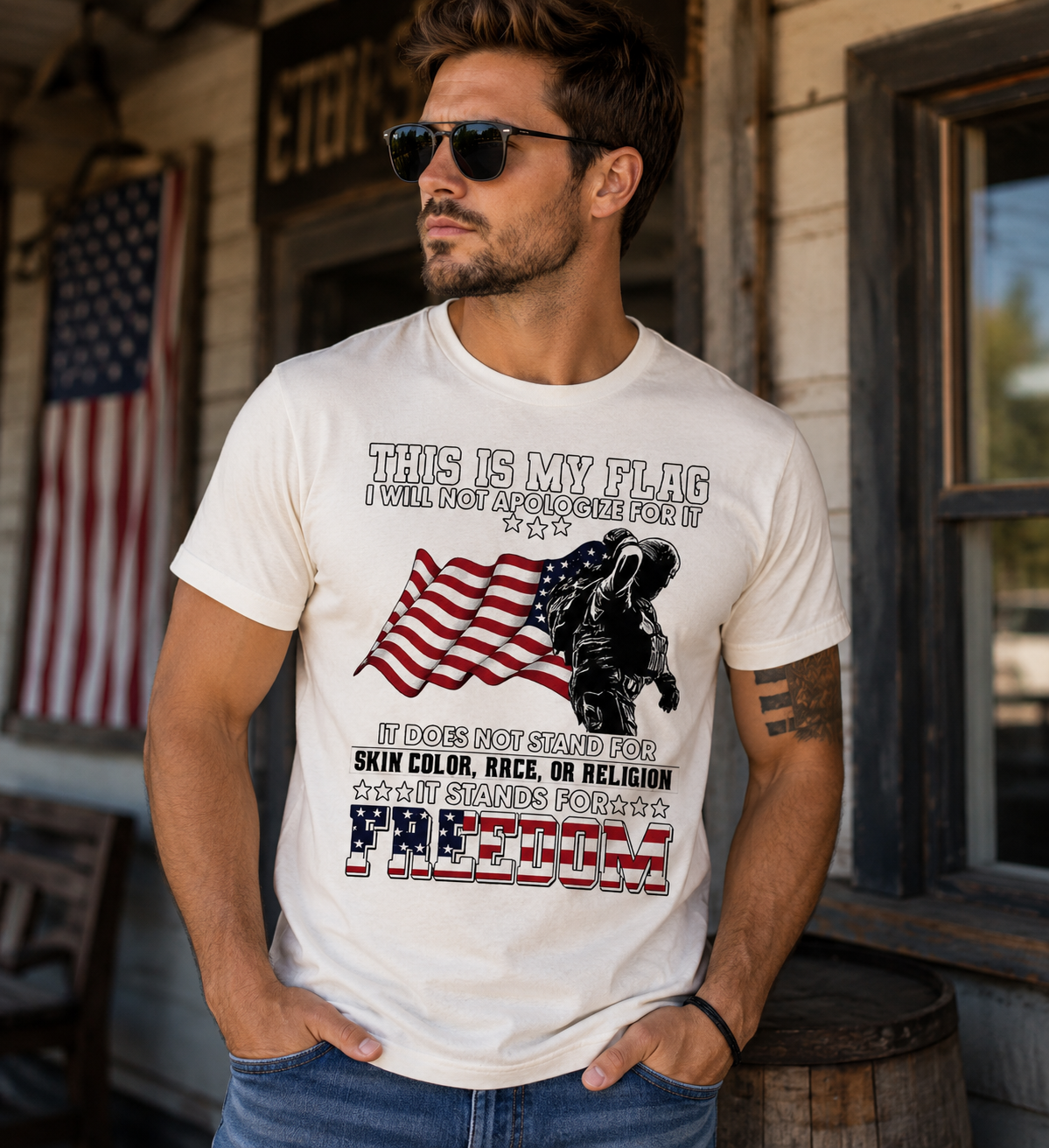 Freedom Flag Patriotic Tee