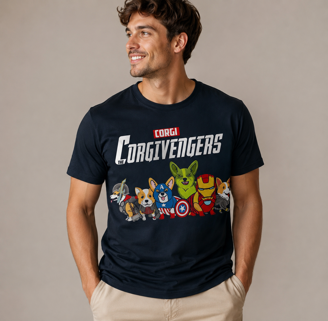 Corgivengers Superhero Tee