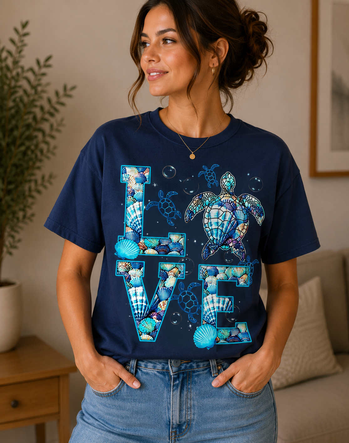Sea Turtle LOVE Beach Tee