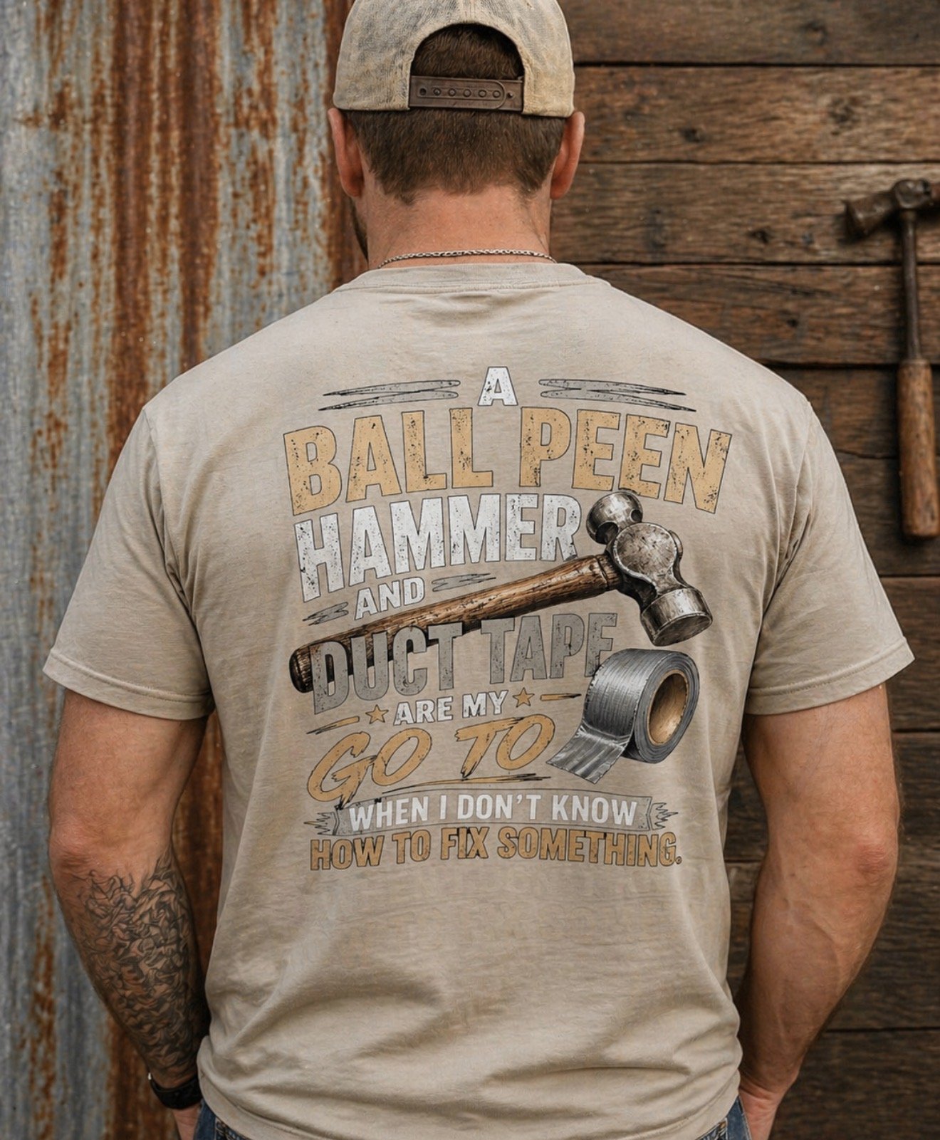 Ball Peen Hammer & Duct Tape Fix-It Tee (Copy)