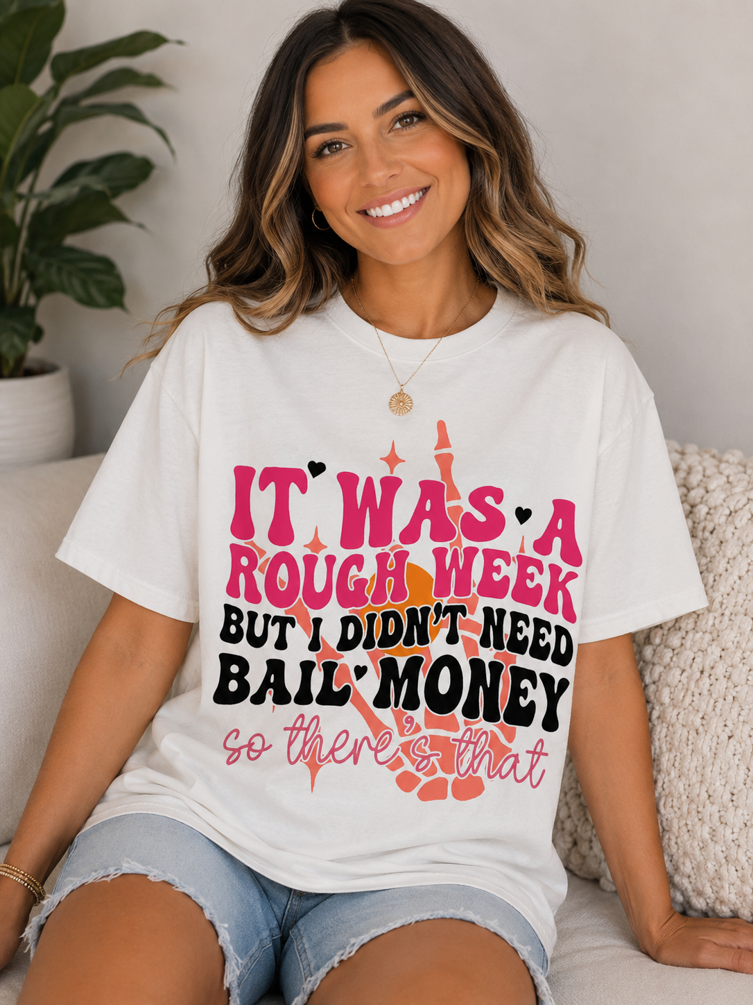 😂 Rough Week But No Bail Money Tee