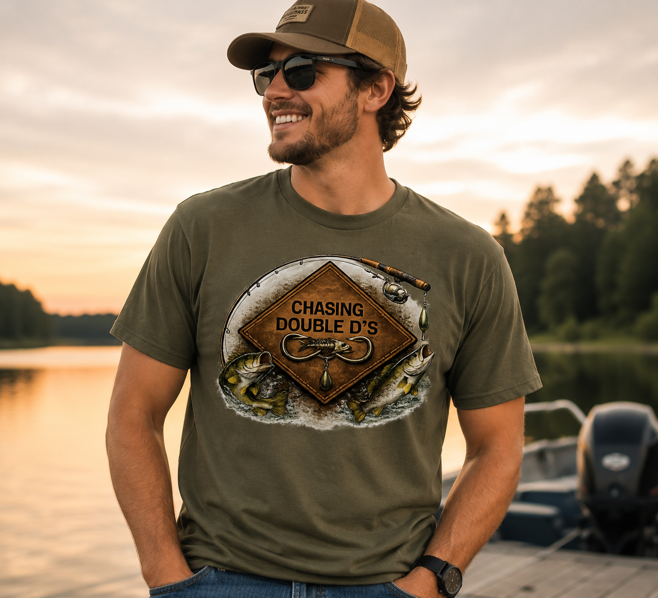 🎣 Chasing Double D’s Fishing Tee