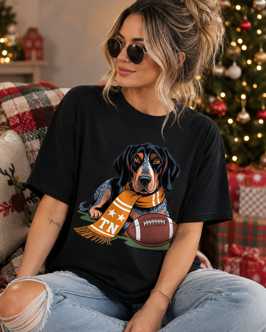 🏈🐾 Tennessee Football Hound Game Day Graphic Tee
