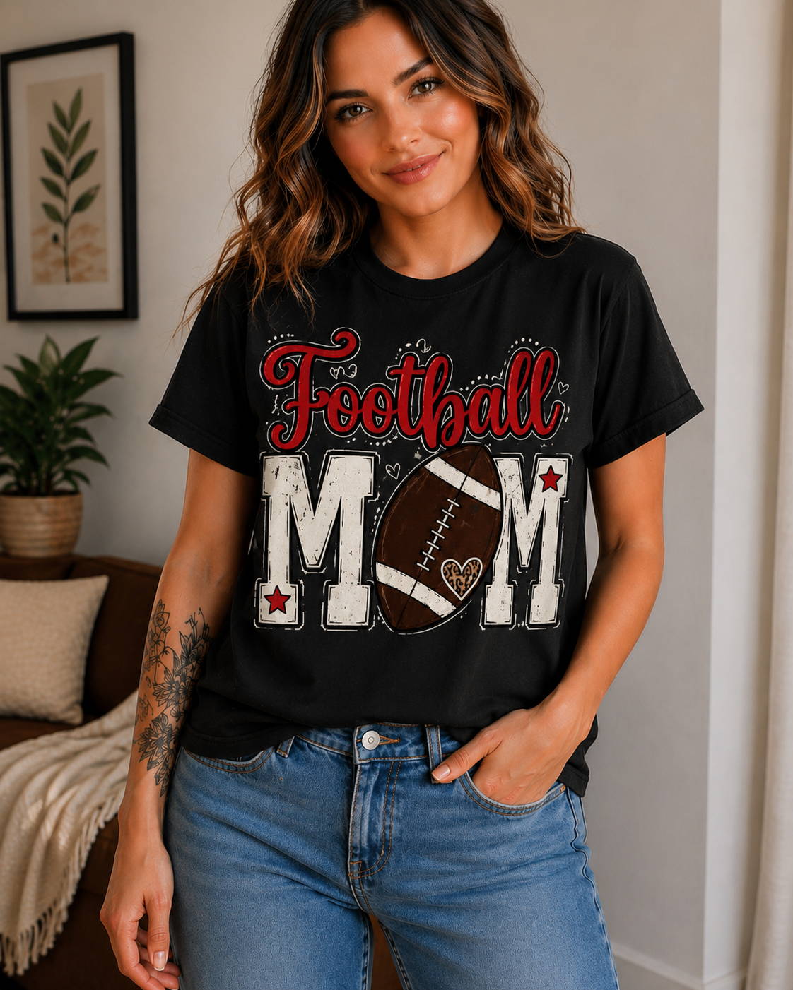 🏈❤️ Football Mom Game Day Tee