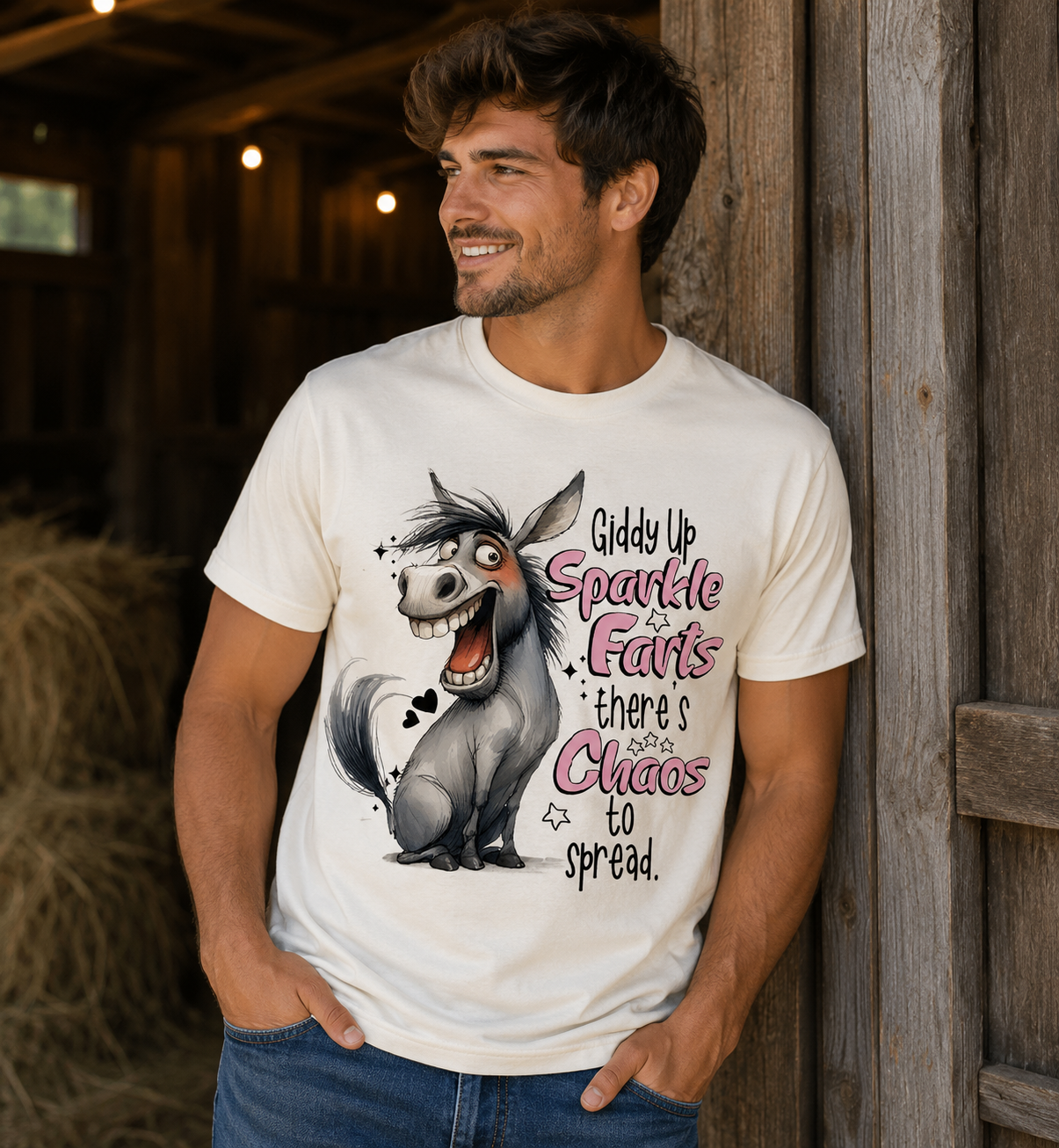 Sparkle Farts & Chaos Donkey Tee