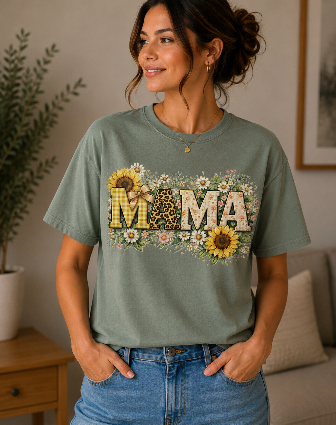 Sunflower Mama Graphic Tee