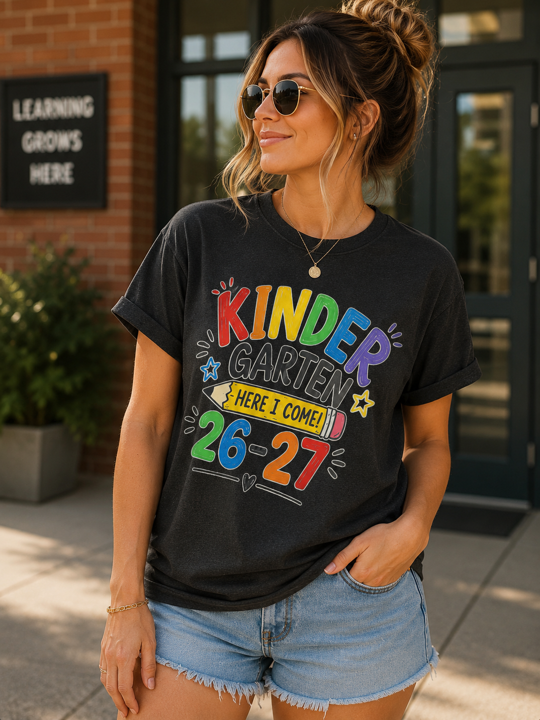 🌈✏️ Kindergarten Here I Come 2026–2027 Tee