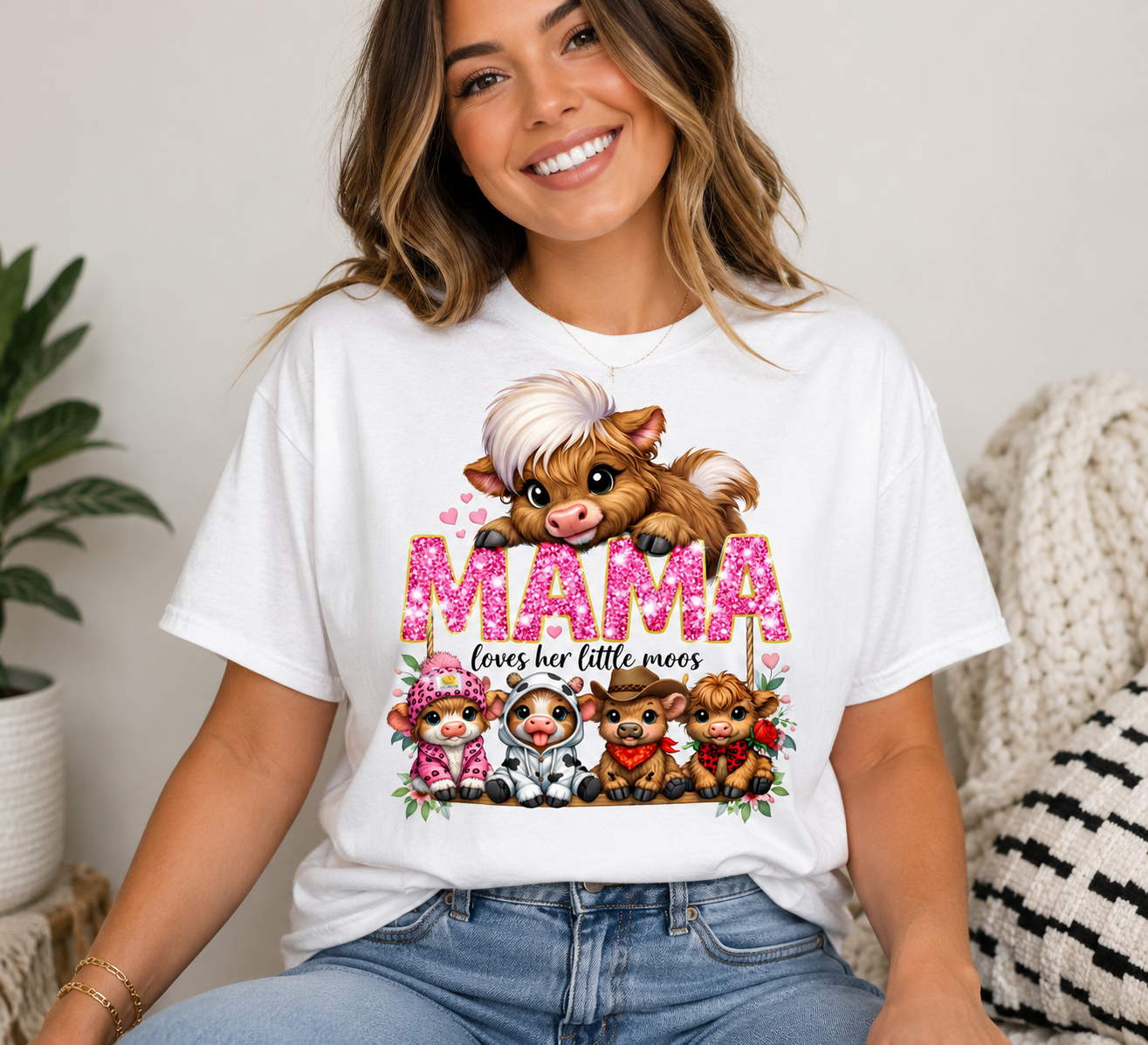 🐮 Mama Loves Her Little Moos Tee