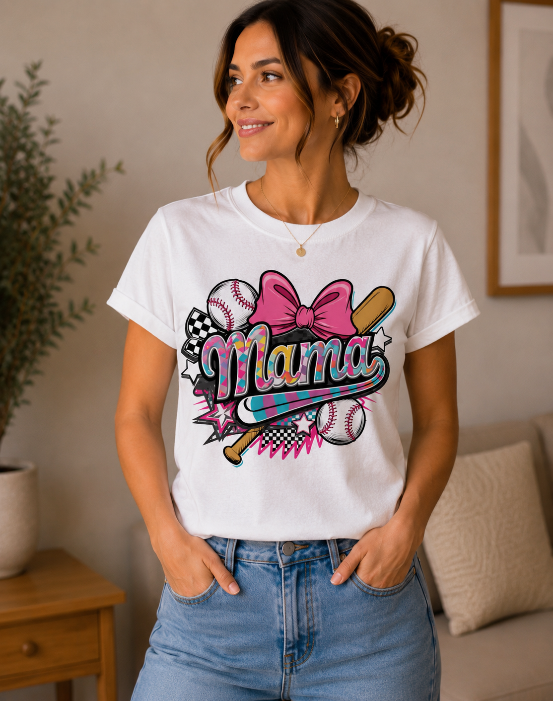 ⚾ Retro Baseball Mama Tee