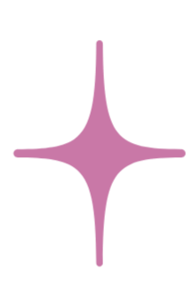 A stylized purple star-shaped gemstone with four pointed arms and a shiny surface.