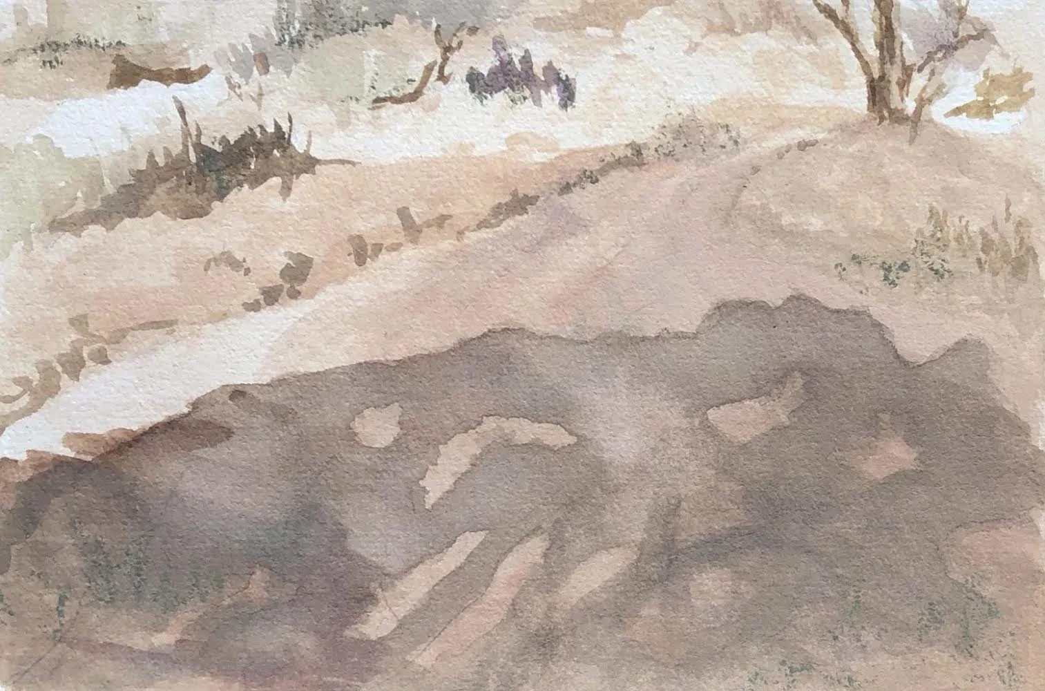 Faded mine (study)