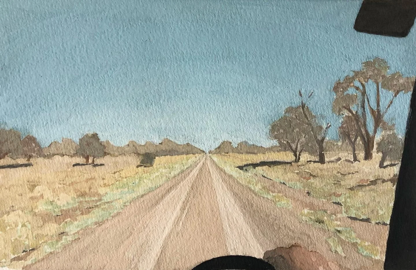 The dusty road that cleans thoughts
