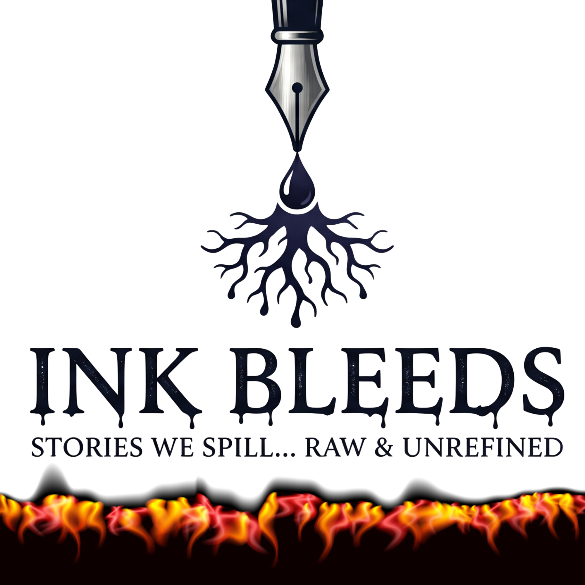 Ink Bleeds Logo on Fire