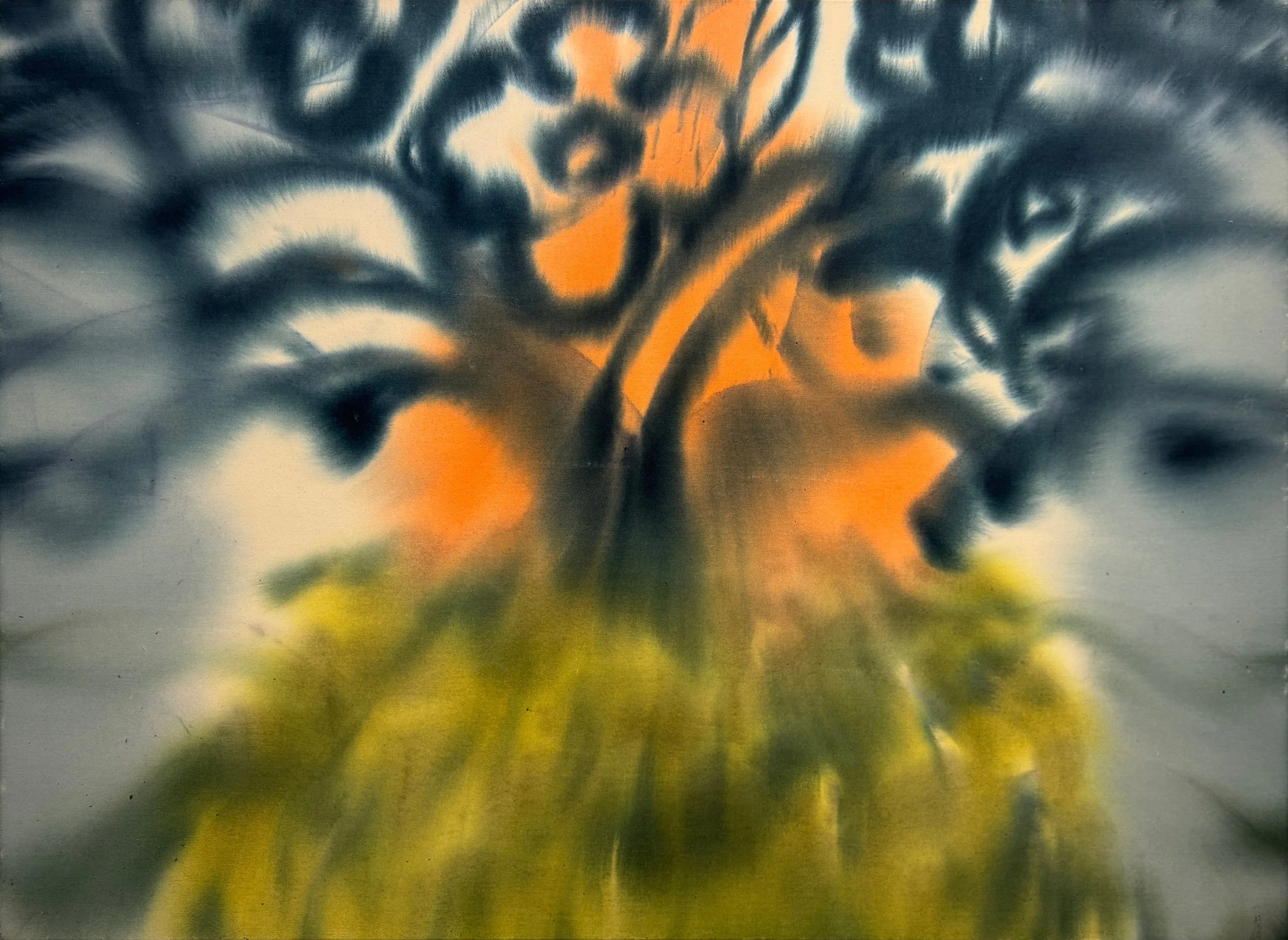 ‘ODILLE’, 60” x 44”, Acrylic on Raw Canvas, 2025