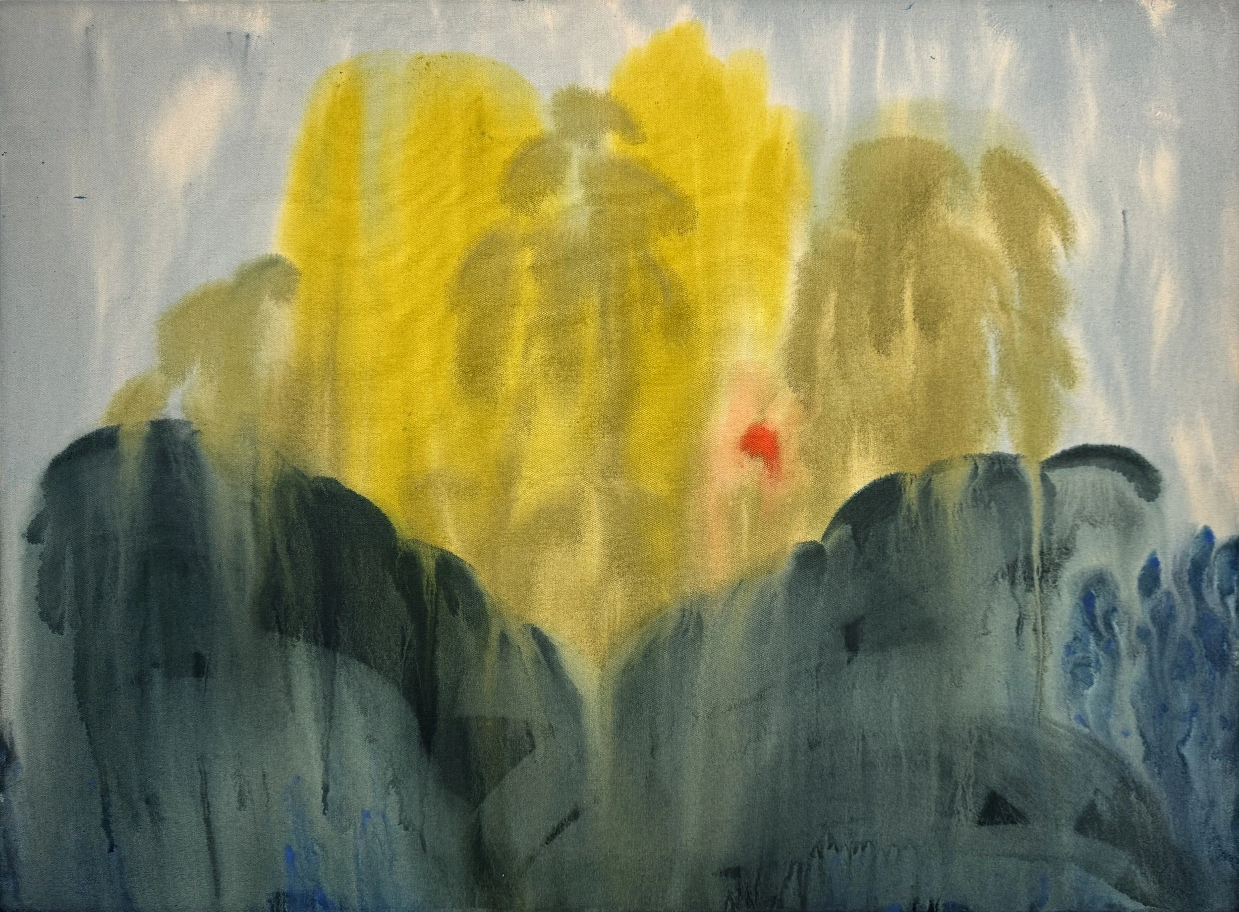 ‘ODETTE’, 48” x 36”, Acrylic on Raw Canvas, 2025