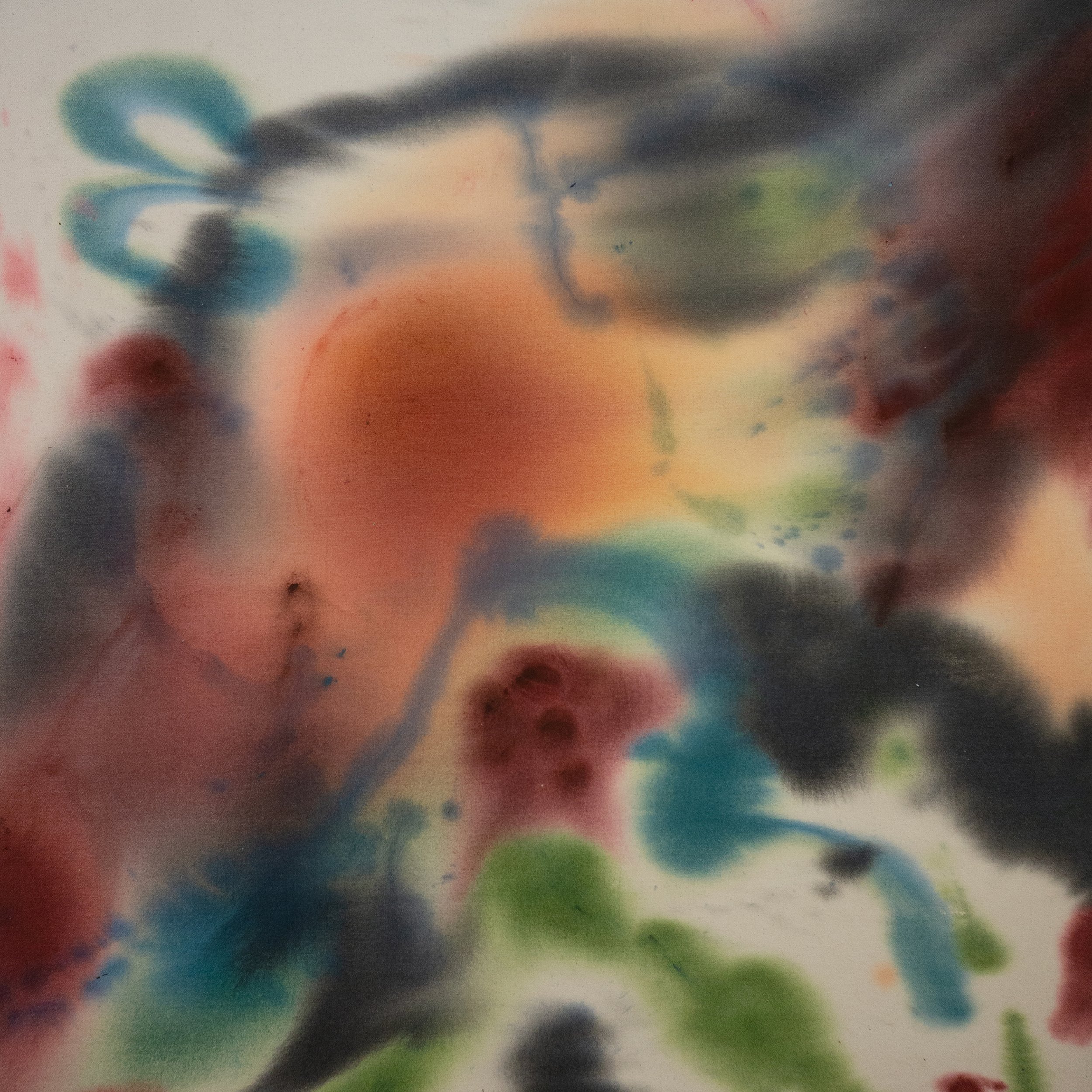 ‘ATROPOS’, 44” x 44”, Acrylic on Raw Canvas, 2025