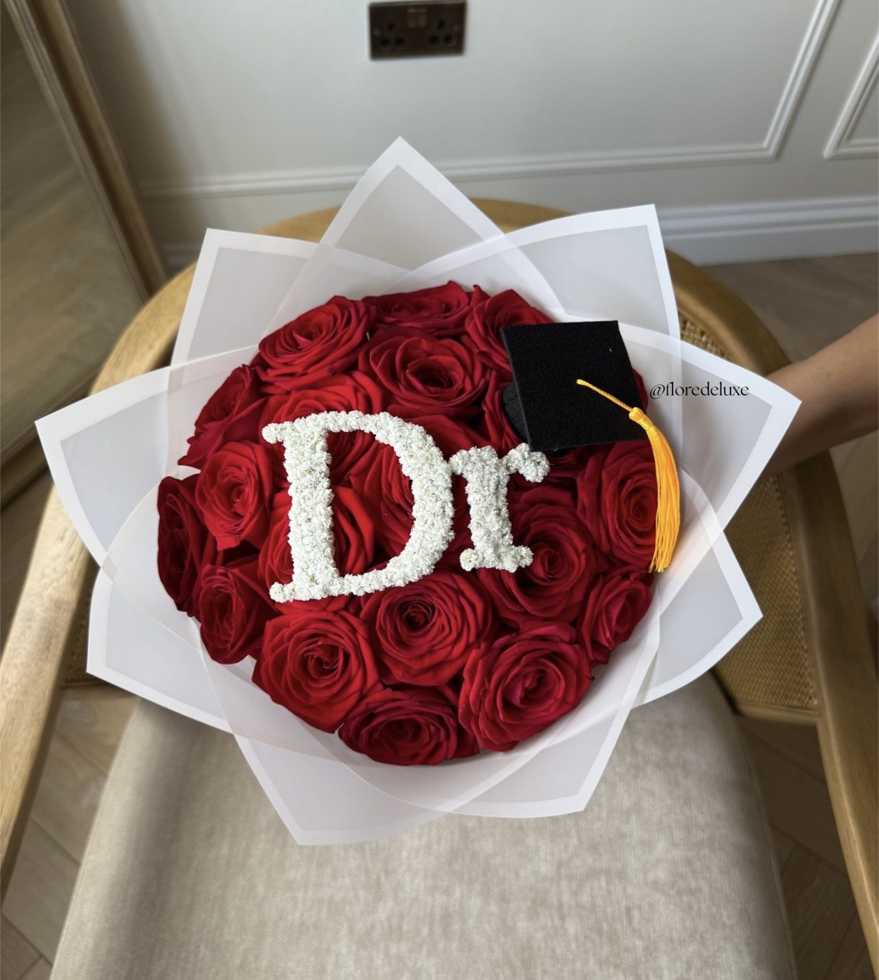 Custom Initial Floral Lettering