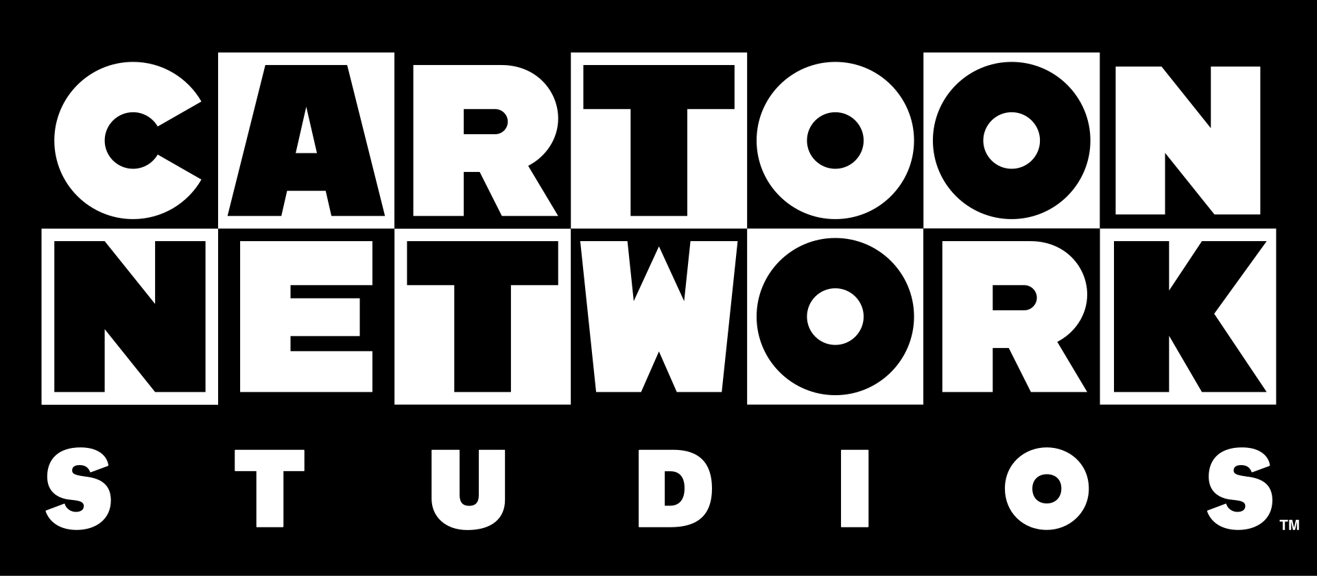 Black and white logo for Cartoon Network Studios with large, bold text.