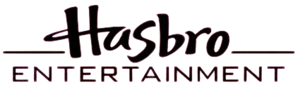 Hasbro Entertainment logo with purple text.