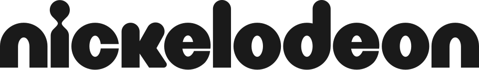 Close-up of the Nickelodeon logo in black.