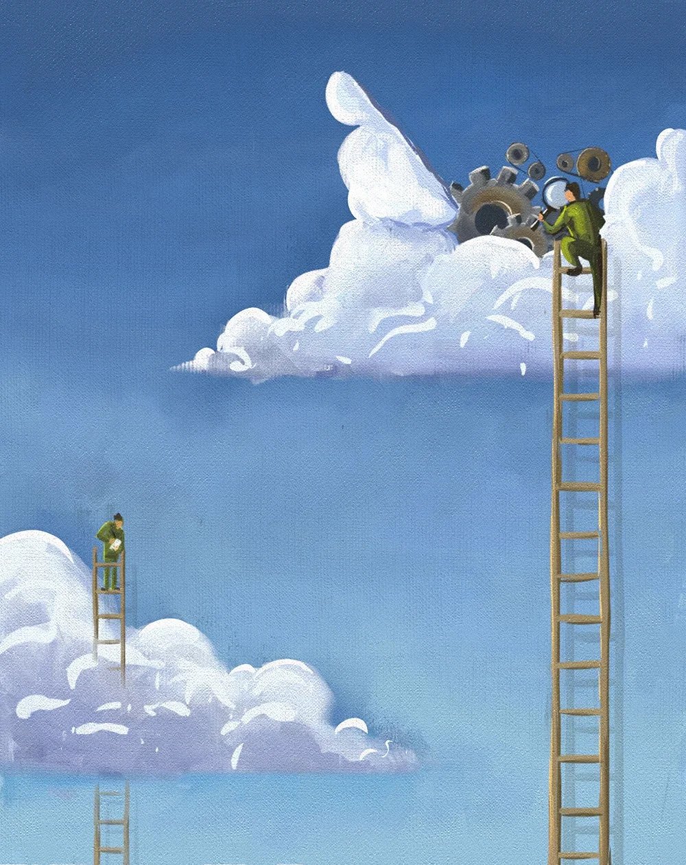 Illustration for a story on clouds and their fast changing nature, and how the scientific community is trying to keep pace. | Down to Earth