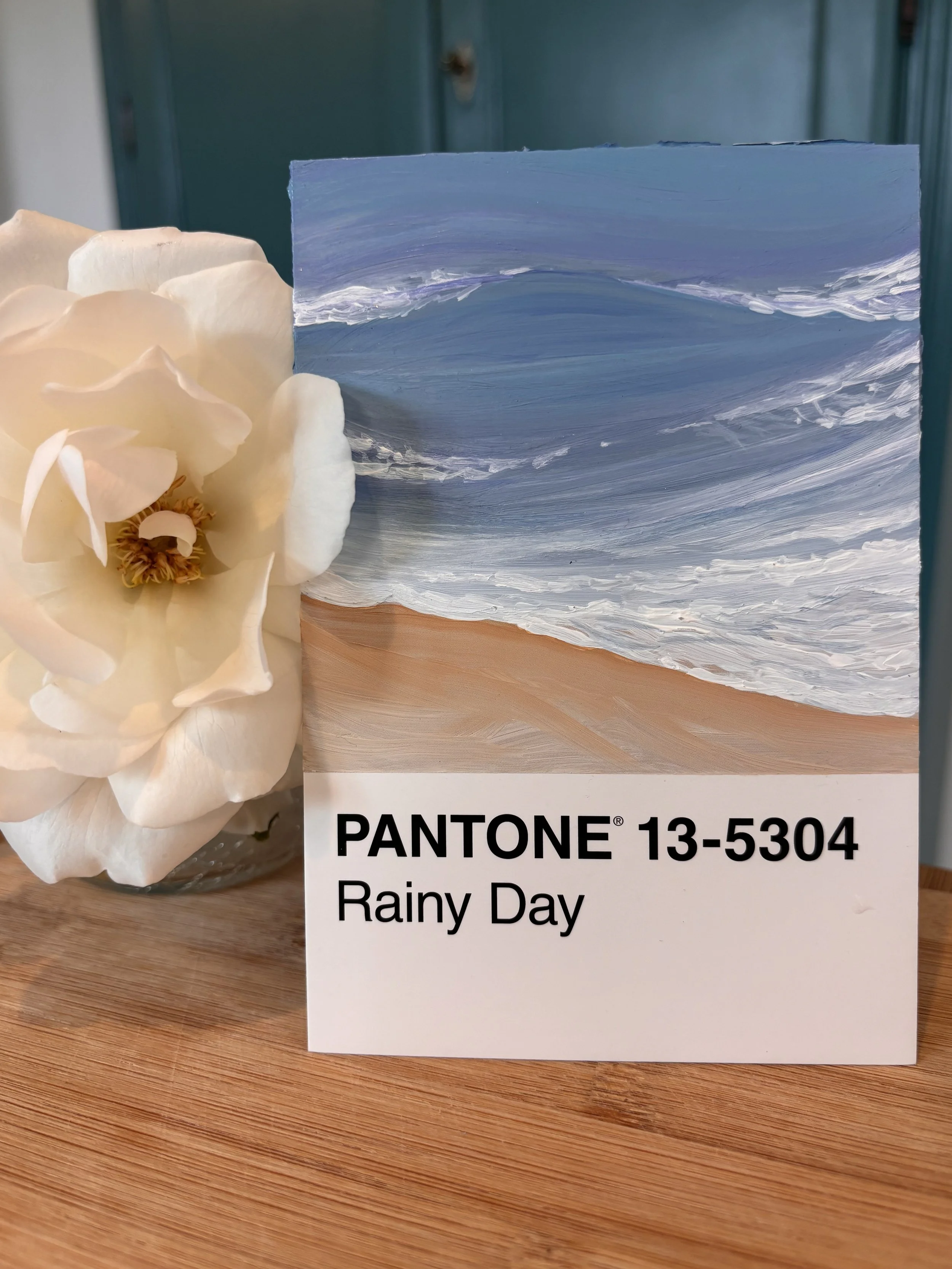 Teeny Tiny Pantone Painting - Rainy Days