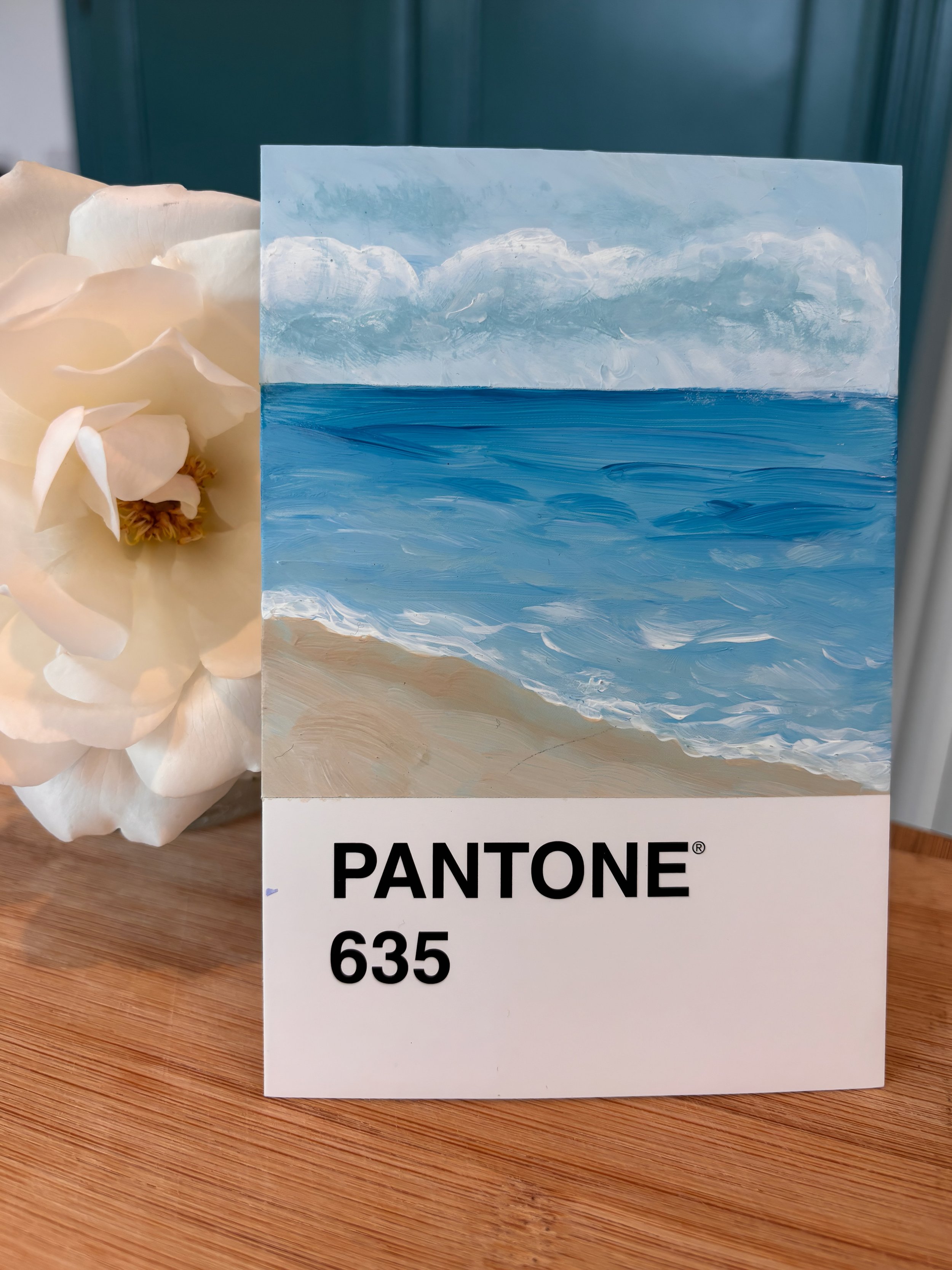 Tiny Pantone Inspired Painting | Original Mini Art