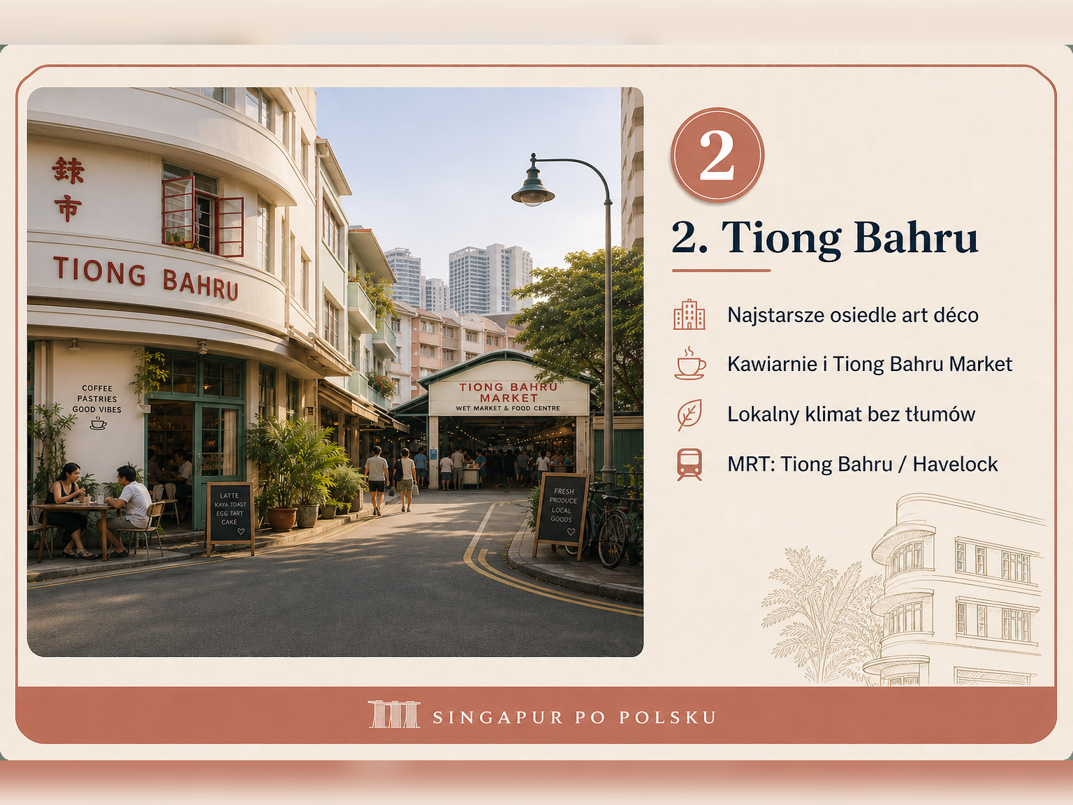 Tiong Bahru – klimatyczna dzielnica Singapuru z kawiarniami i muralami