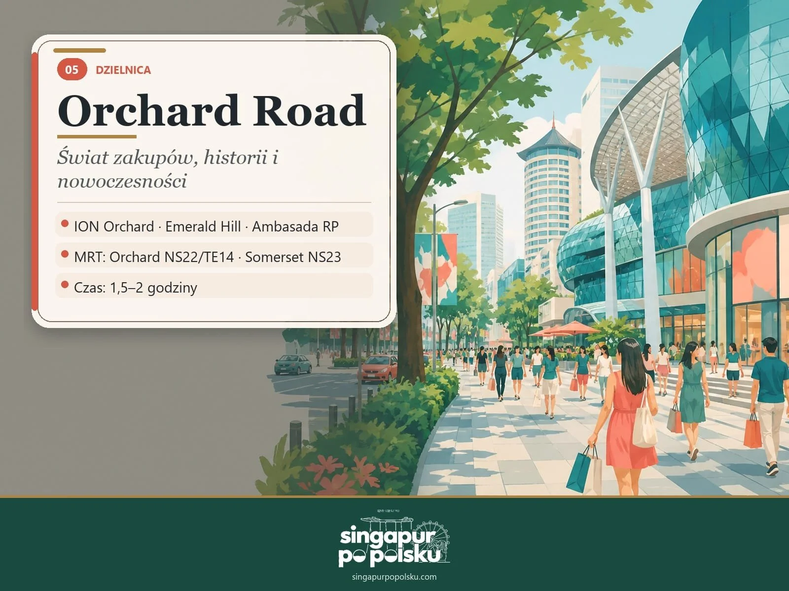 Orchard Road – słynna dzielnica zakupowa Singapuru