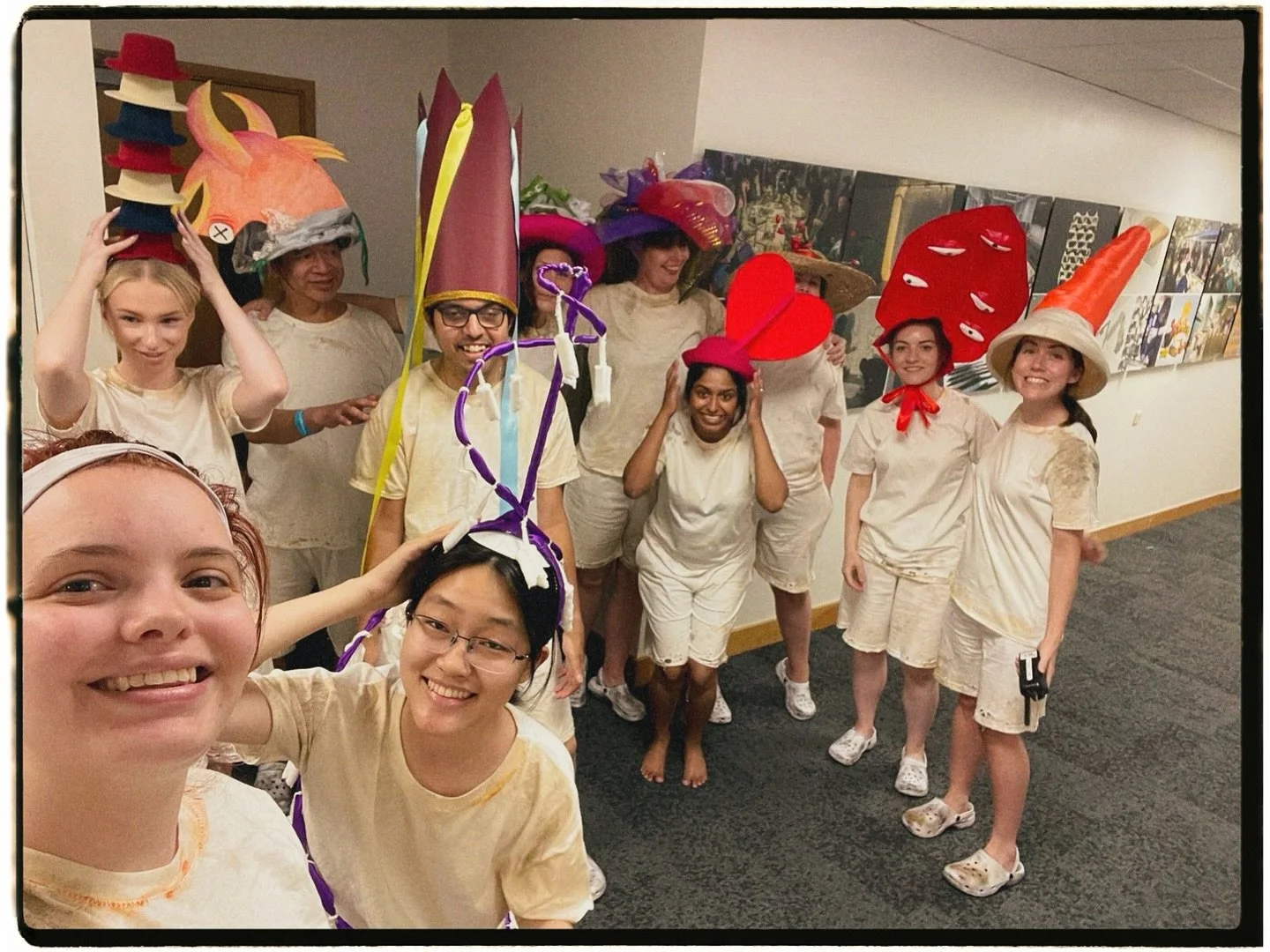 Plot twist: Yesterday our director, sound designer and producer signed up for some very hats-on parading.

Huge thanks to everyone else in the parade for keeping us in line (literally) and special shout-out to Jack Young for his wonderful assistance 