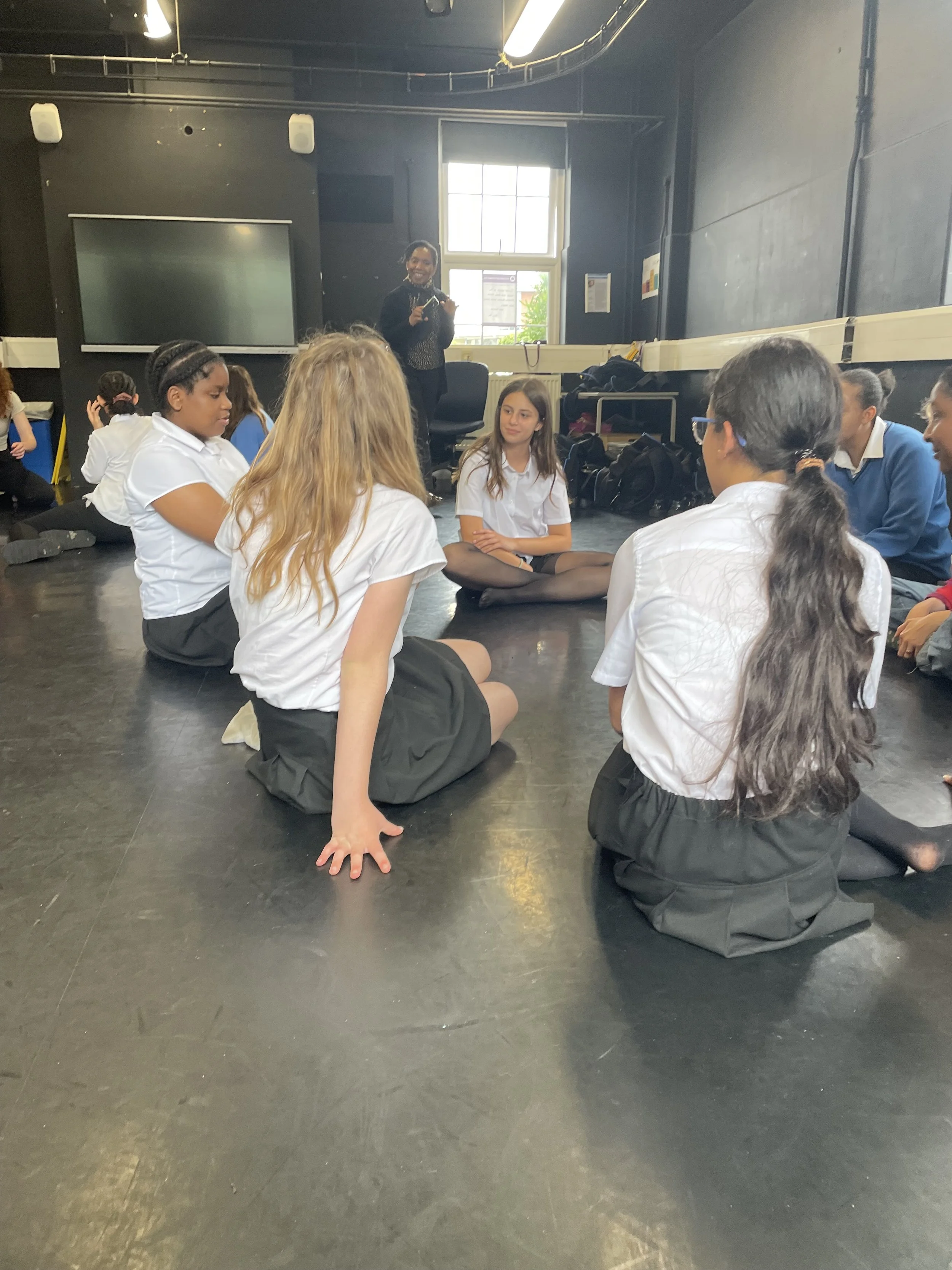Still Lives cast & creative workshop at Harris Academy for Girls