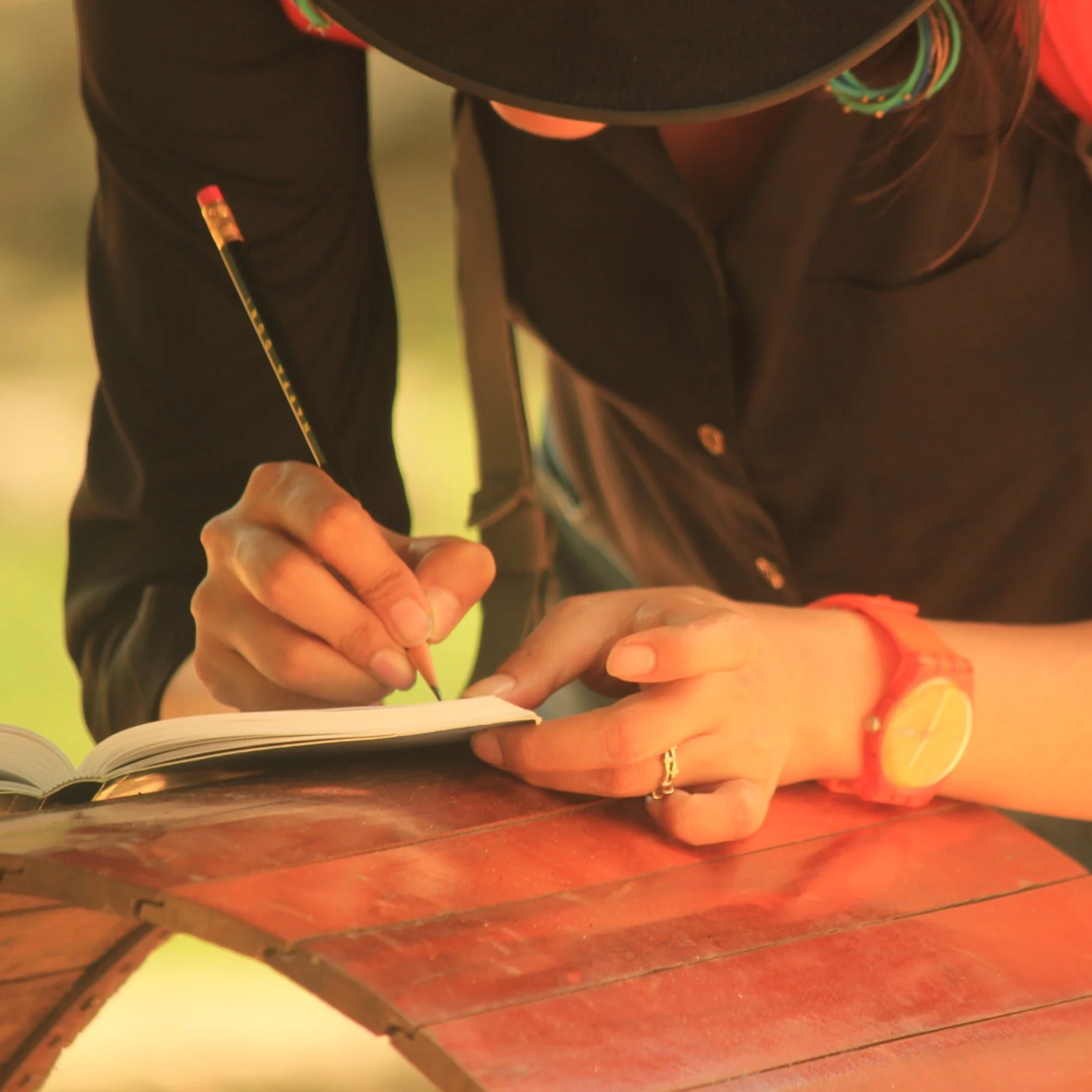 Photo of Aromica writing