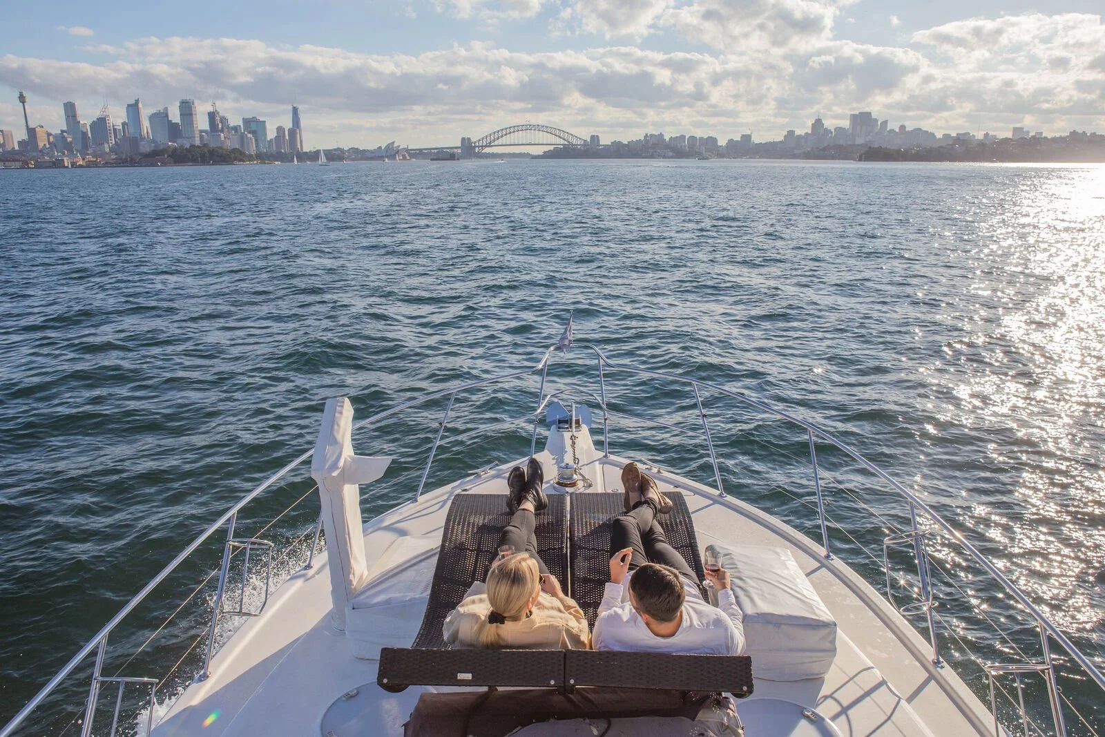 Luxury Yacht on Sydney Harbour