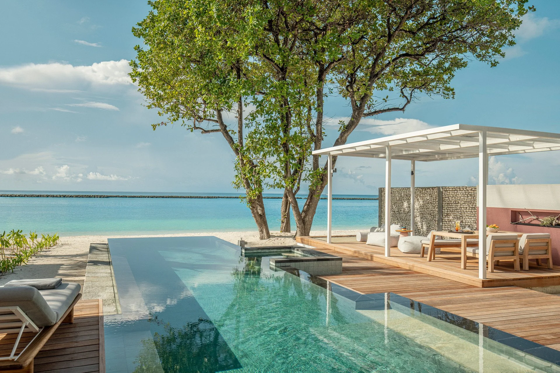 Luxury private pool at Four Seasons Resort Maldives at Landaa Giraavaru