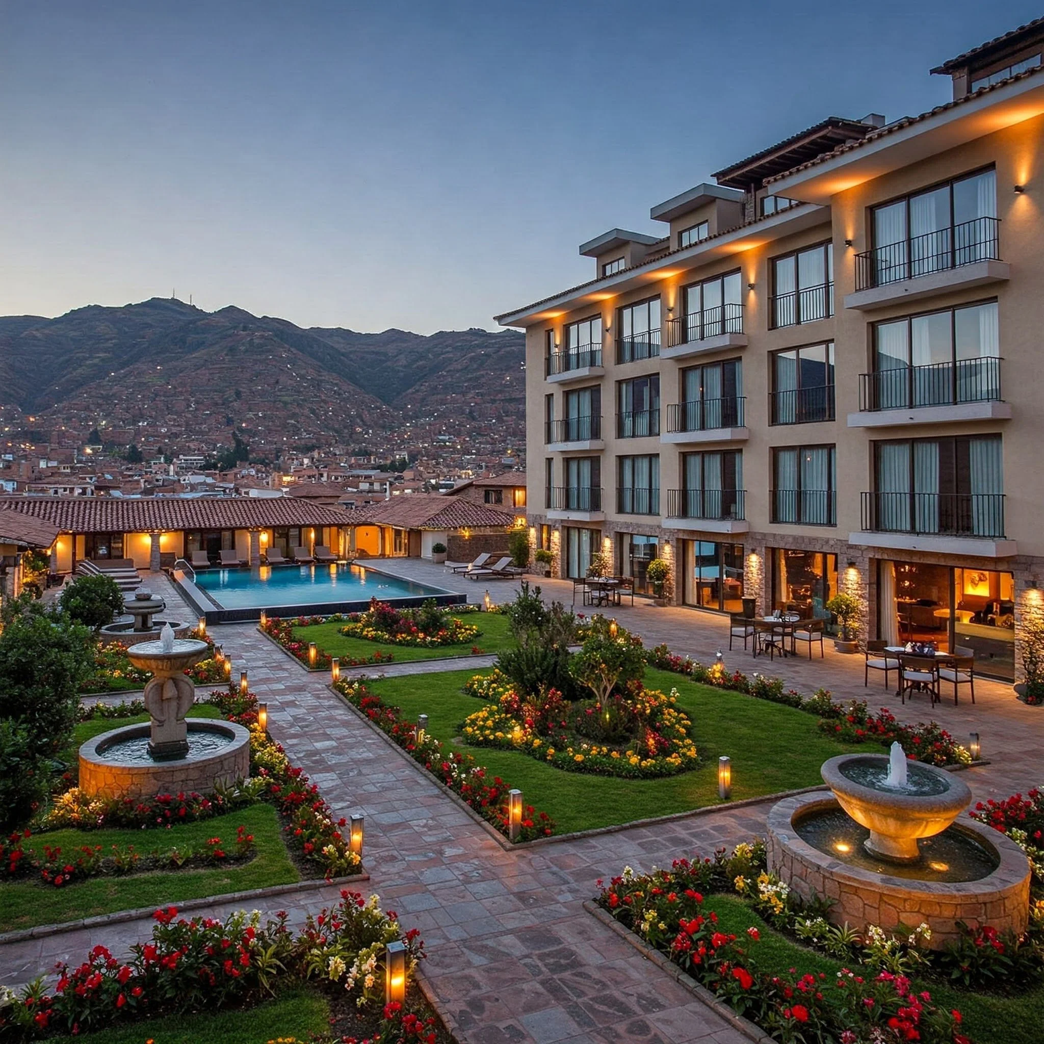 A luxury hotel in Peru