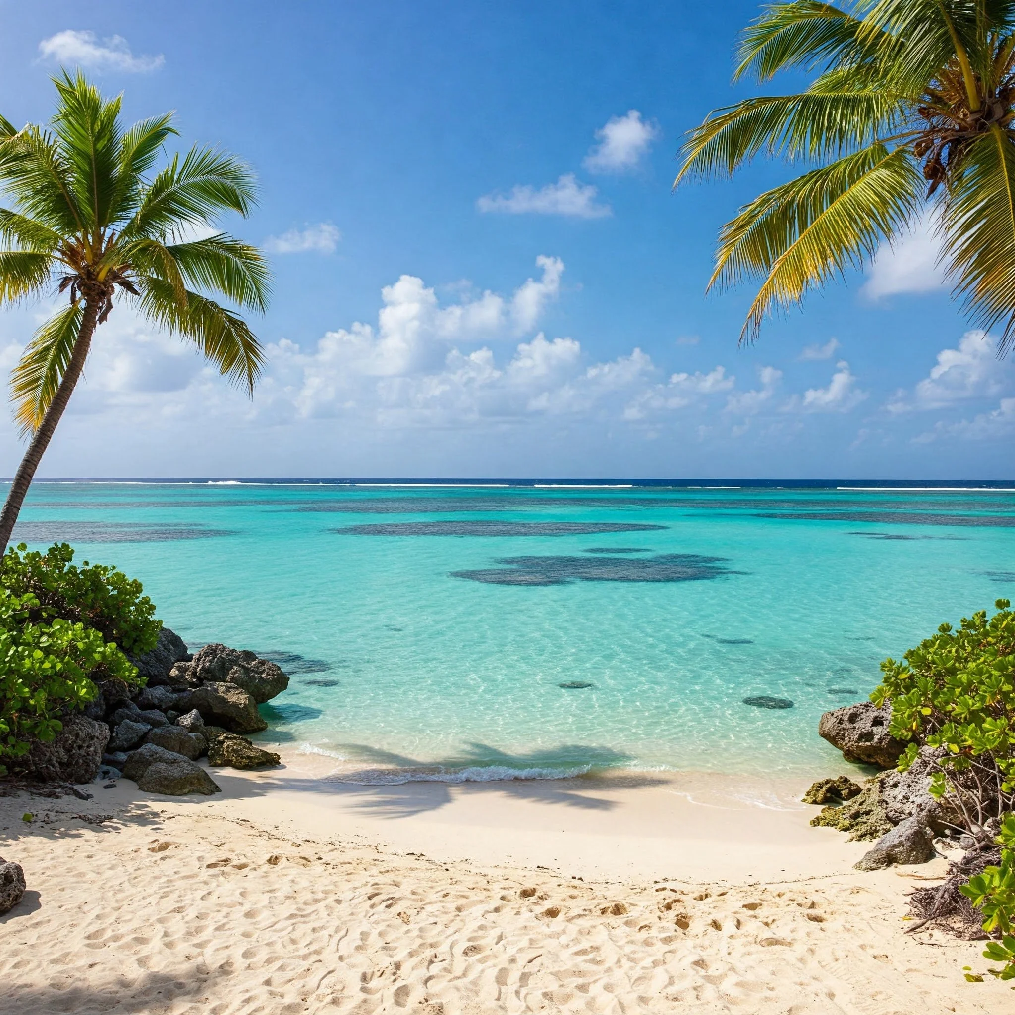 A beach in the Caribbean