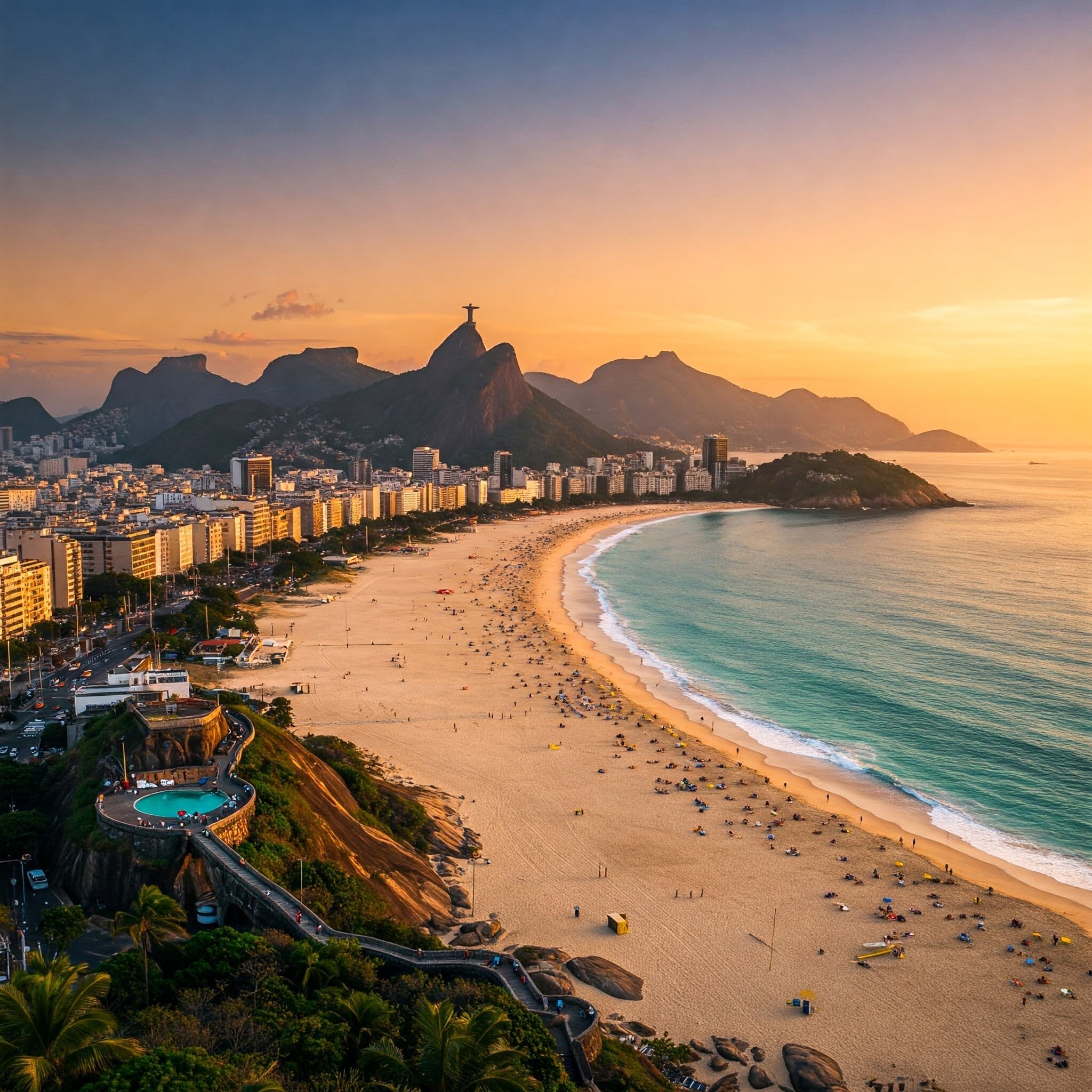 A beautiful beach in Rio de Janeiro