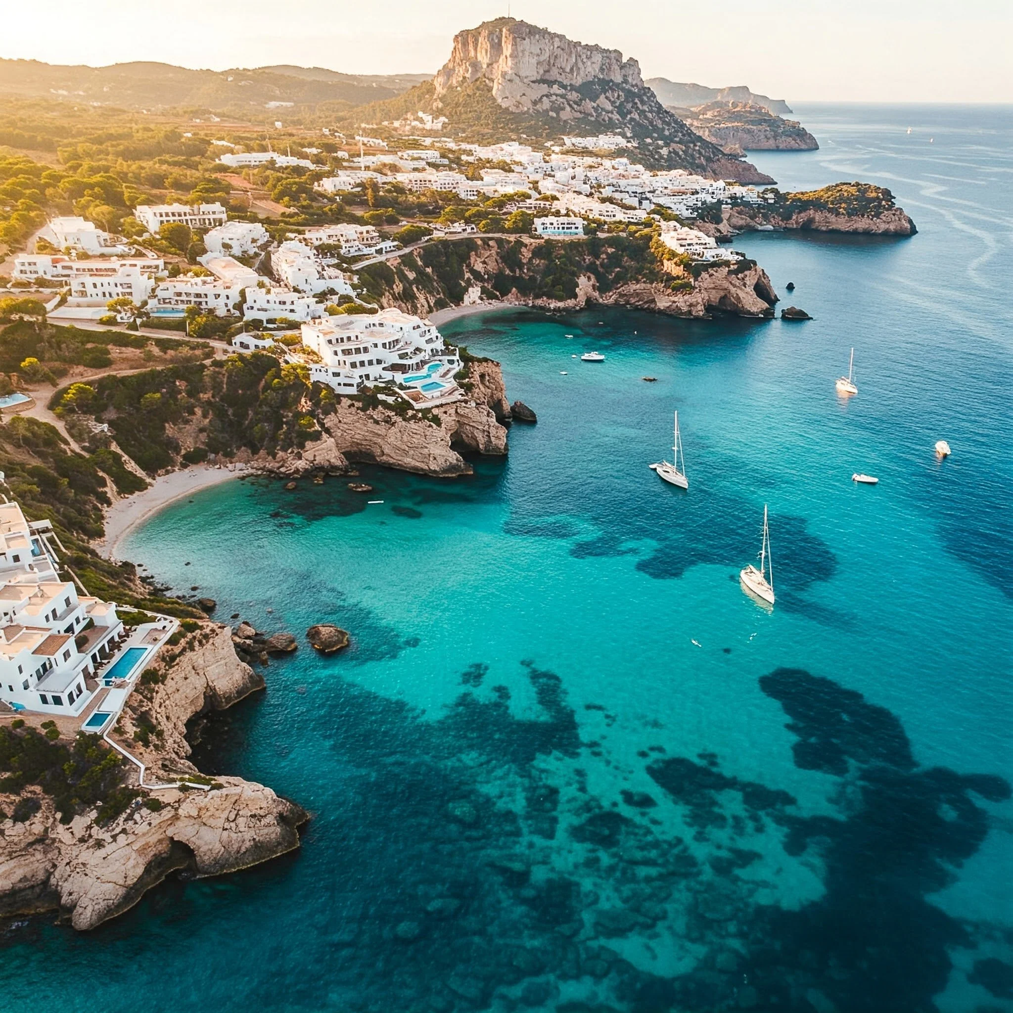 the Ibiza coastline