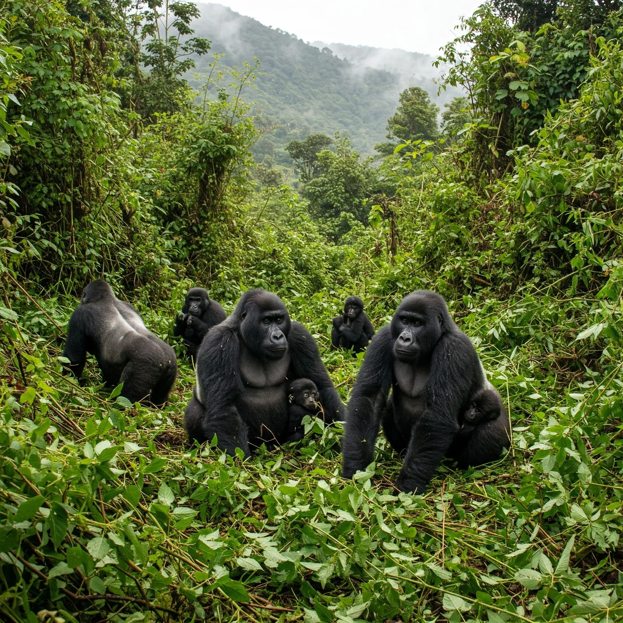 Witness silverback gorillas up close in Rwanda