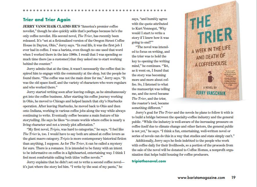 The Trier reviewed in Barista Magazine
